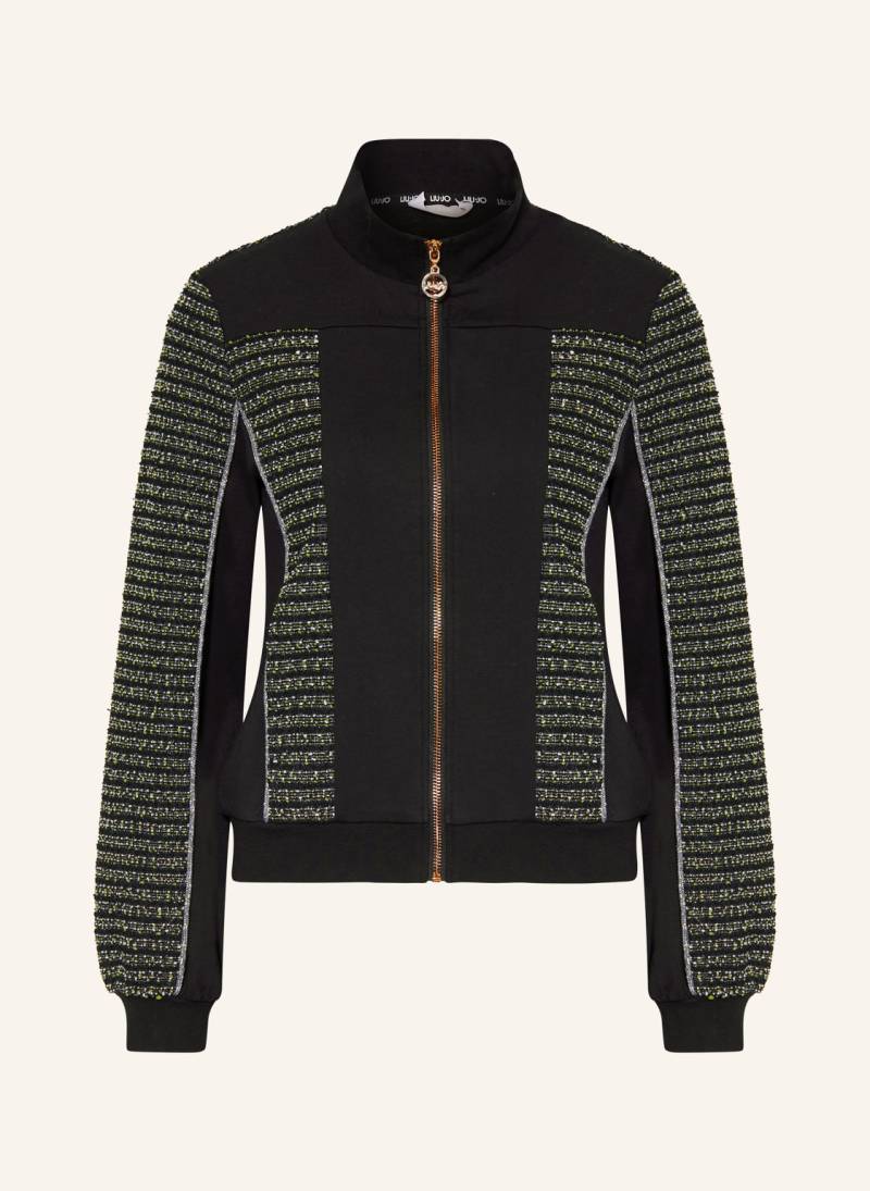 Liu Jo Sweatjacke Im Materialmix schwarz von LIU JO