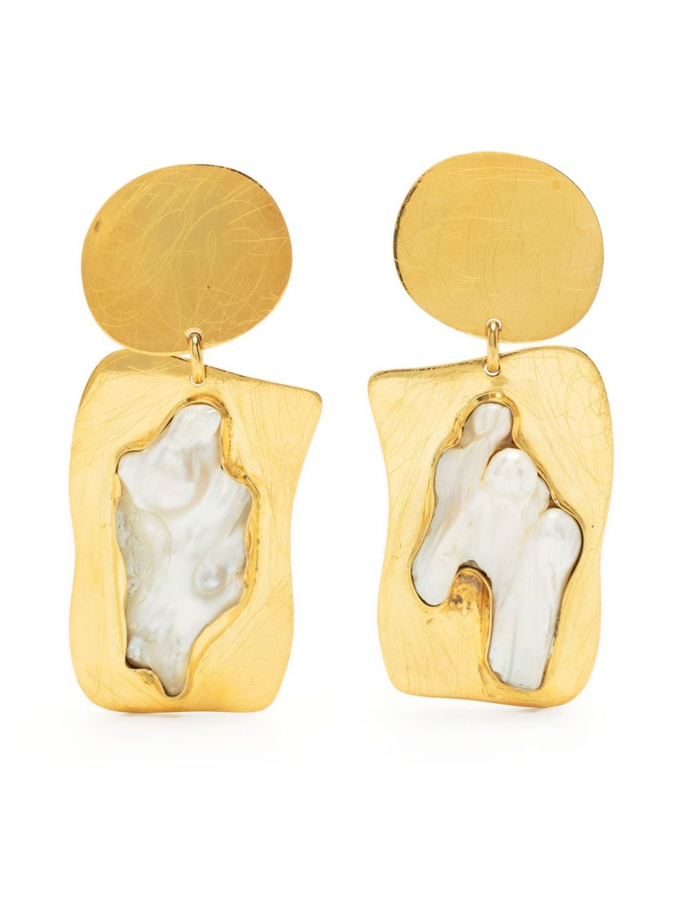 LIYA Love pearl-detail earrings - Gold von LIYA