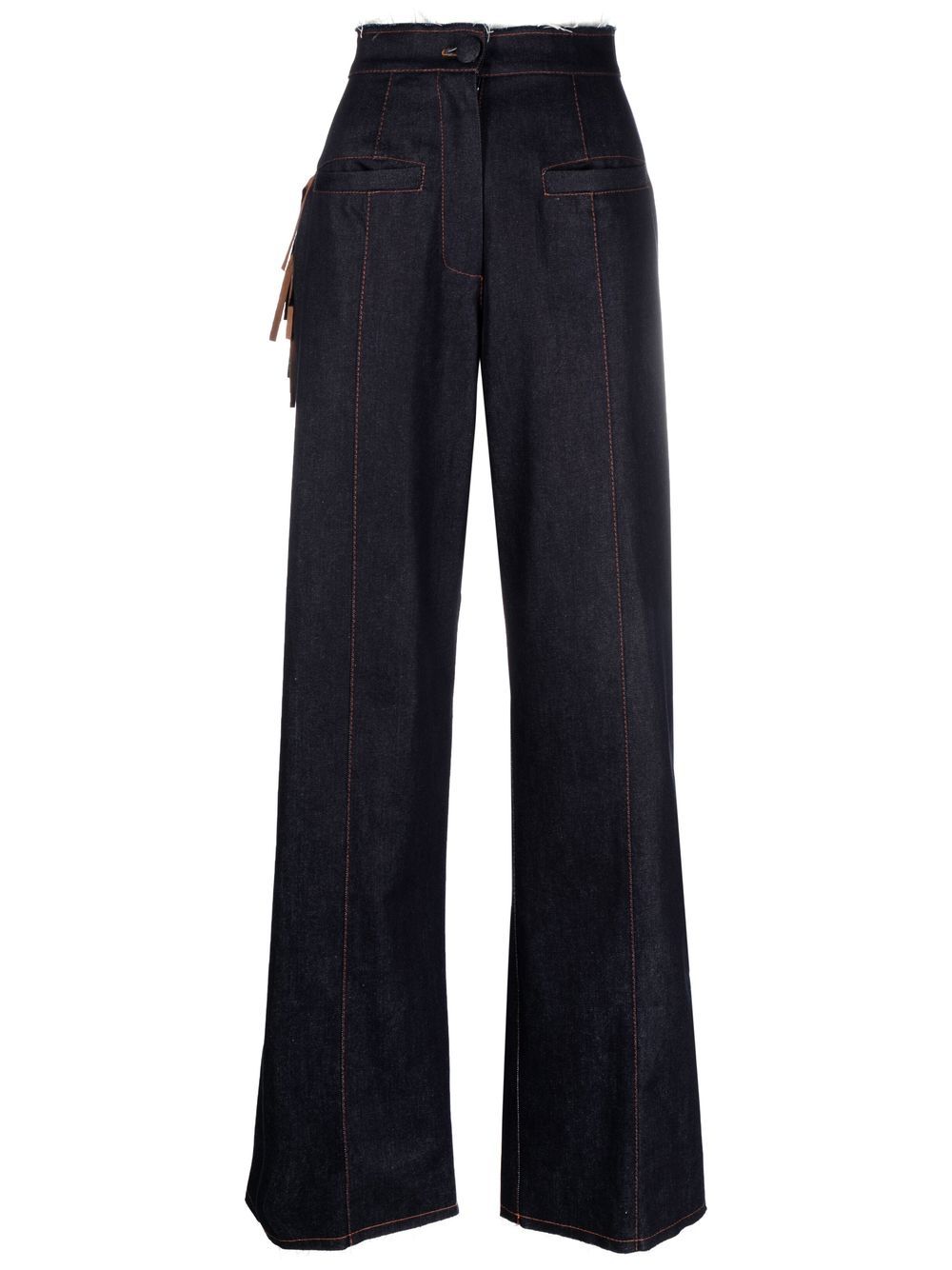 LIYA high-waisted wide-leg jeans - Blue von LIYA