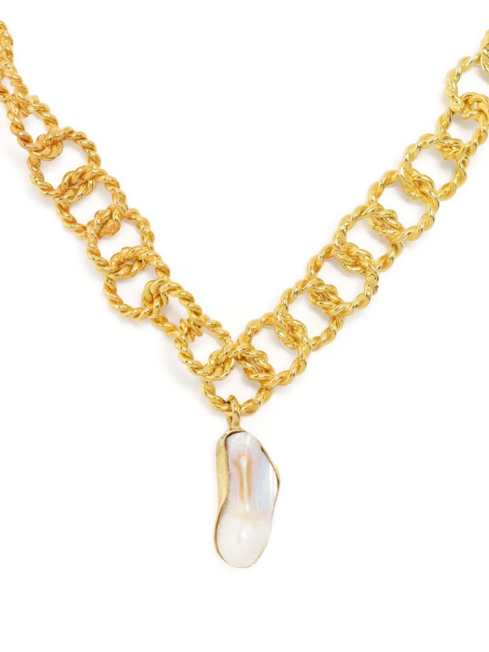 LIYA pearl-detail chain necklace - Gold von LIYA