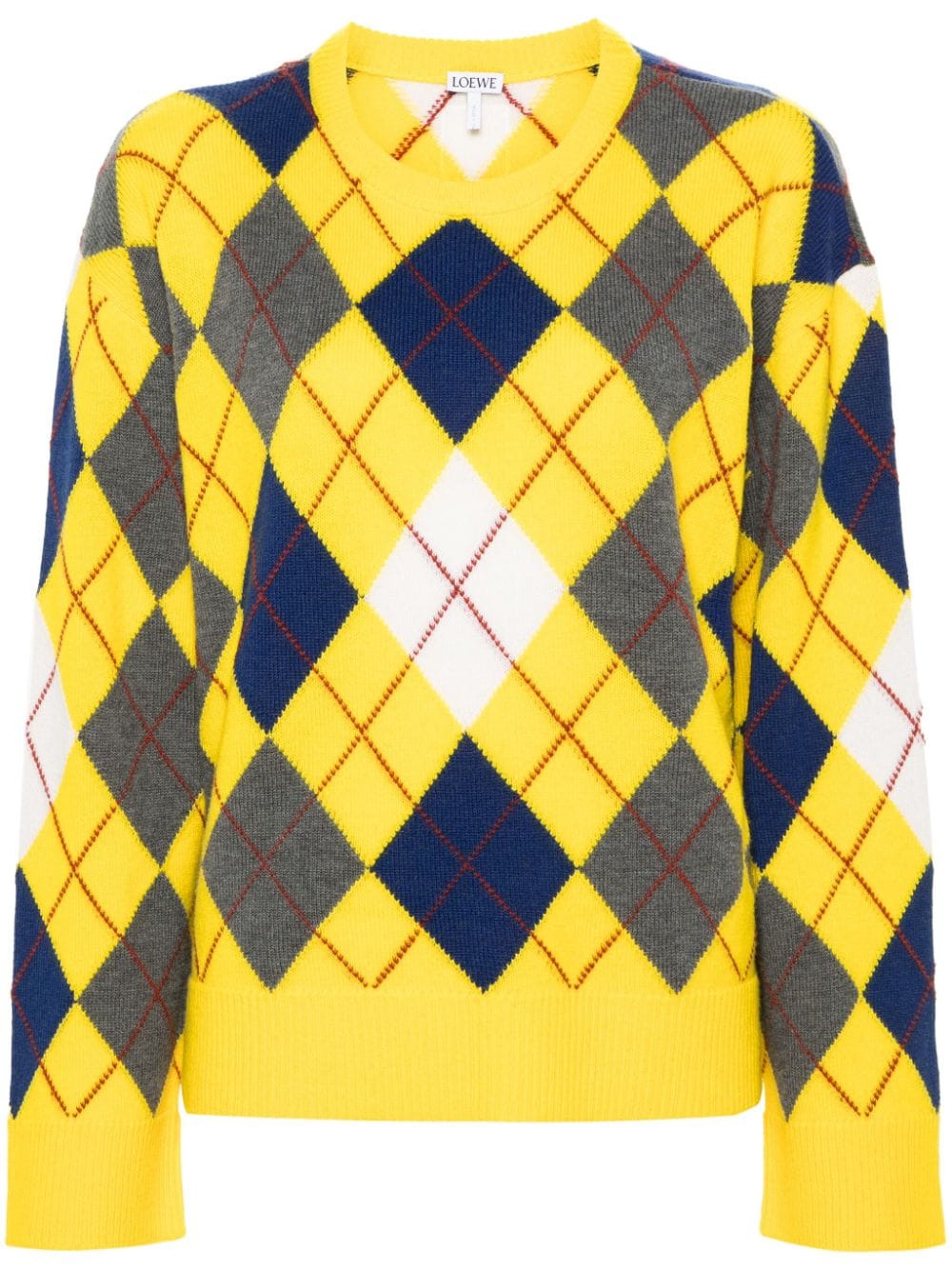 LOEWE Argyle wool jumper - Yellow von LOEWE
