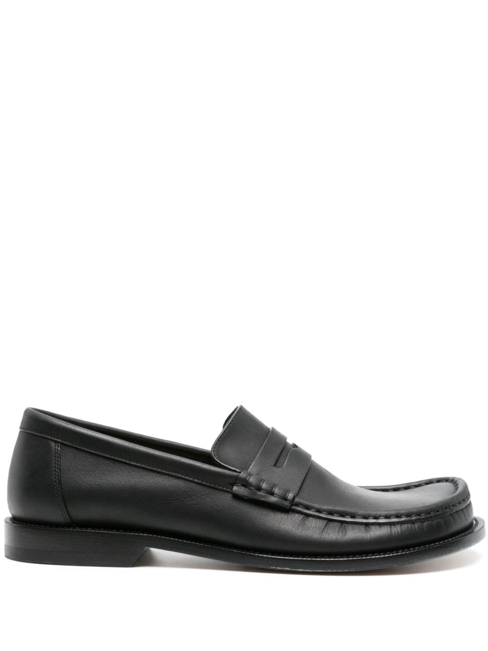 LOEWE Campo leather penny loafers - Black von LOEWE