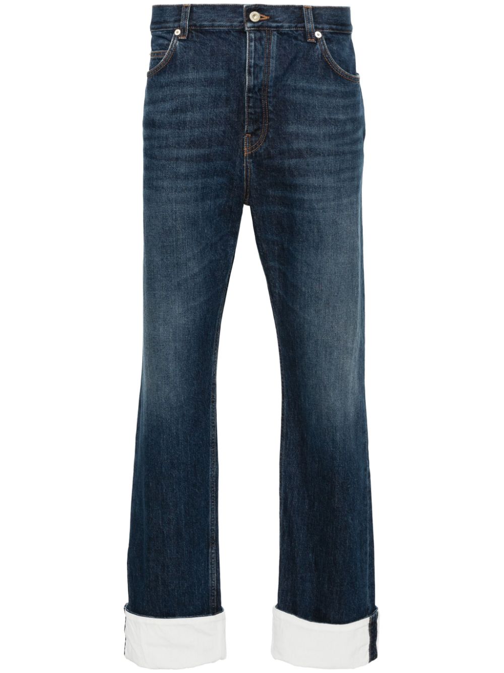 LOEWE Fisherman mid-rise straight-leg jeans - Blue von LOEWE