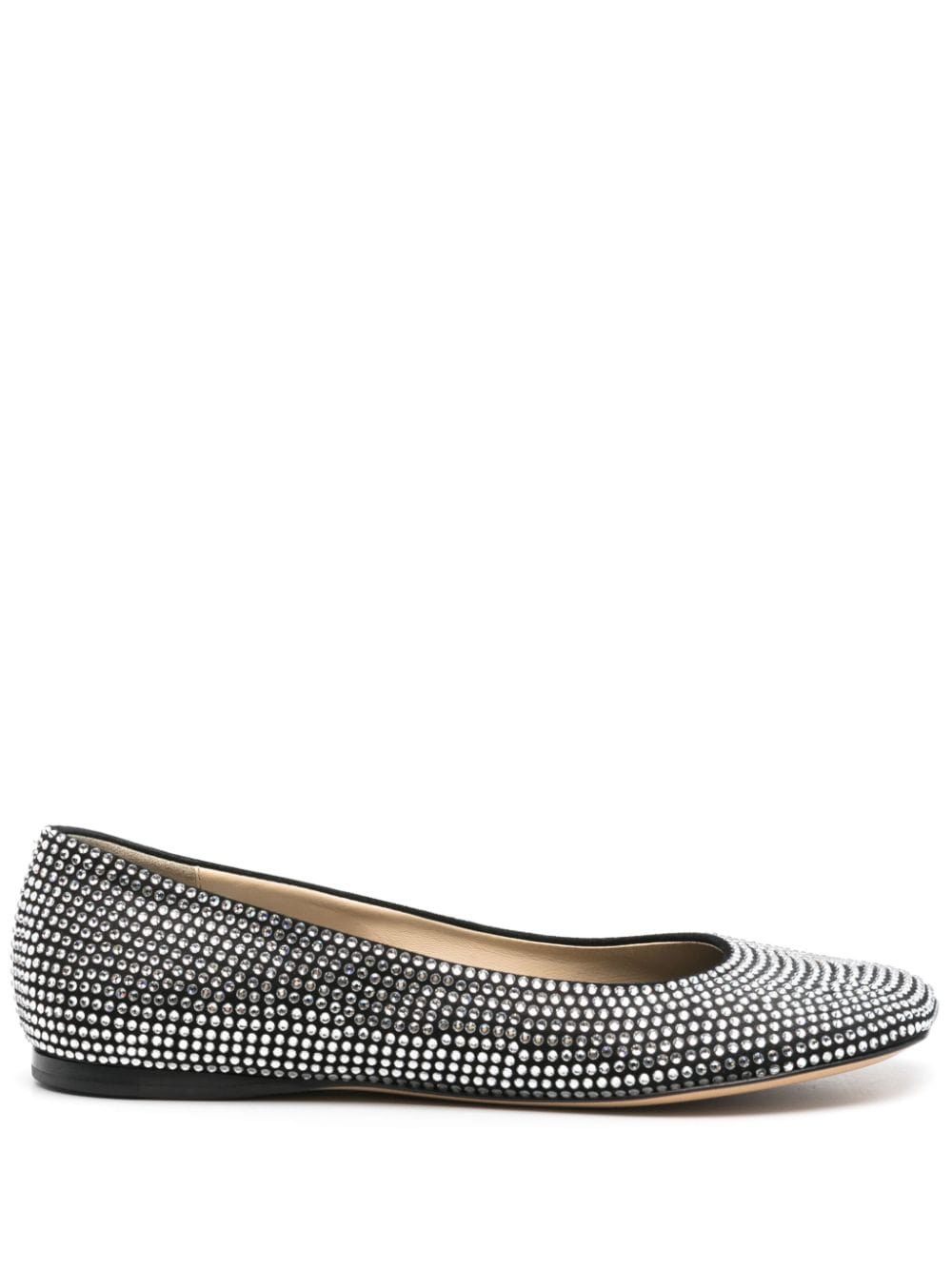 LOEWE Toy rhinestone-embellished ballerina shoes - Black von LOEWE