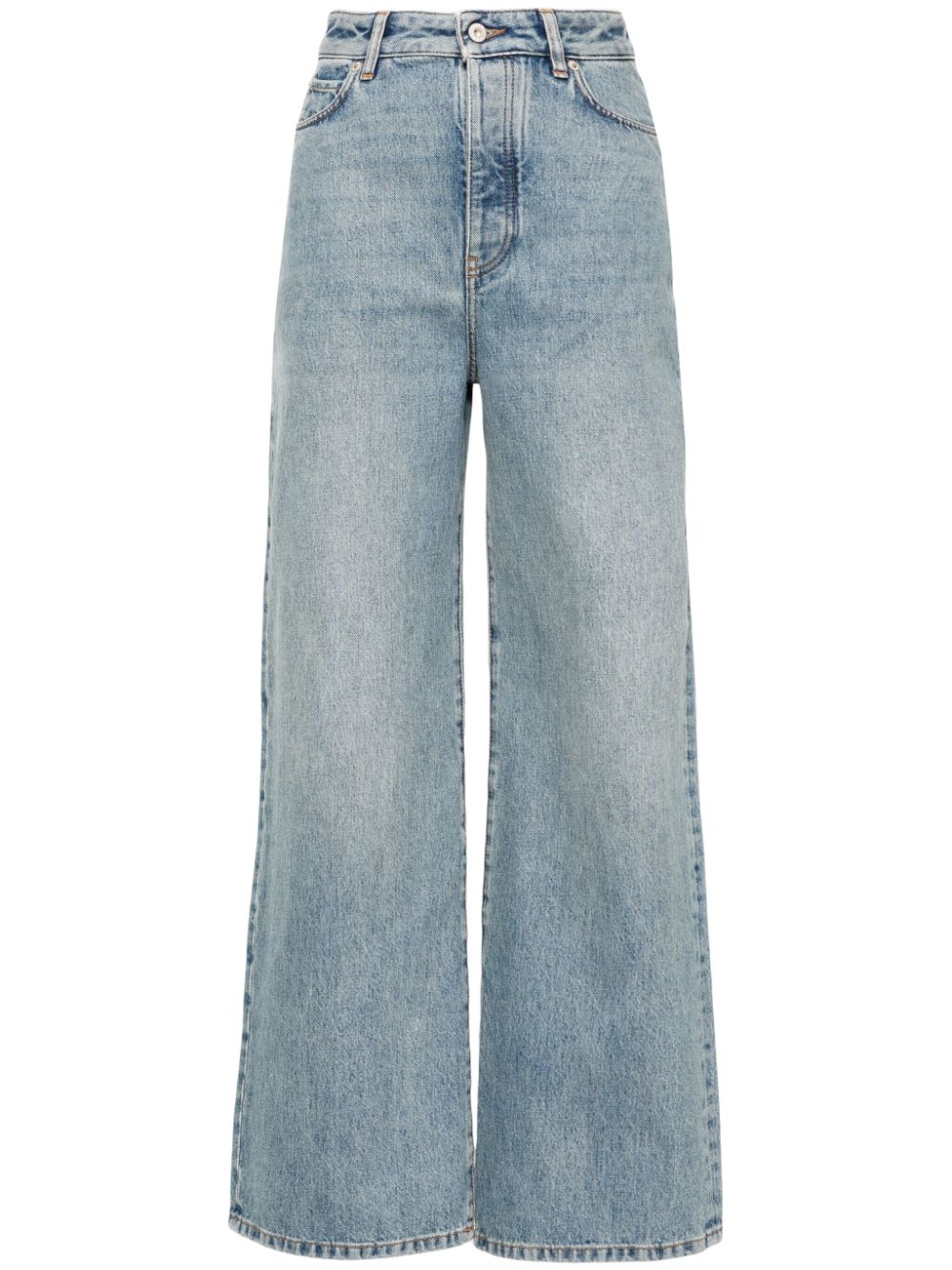 LOEWE high-rise wide-leg jeans - Blue von LOEWE