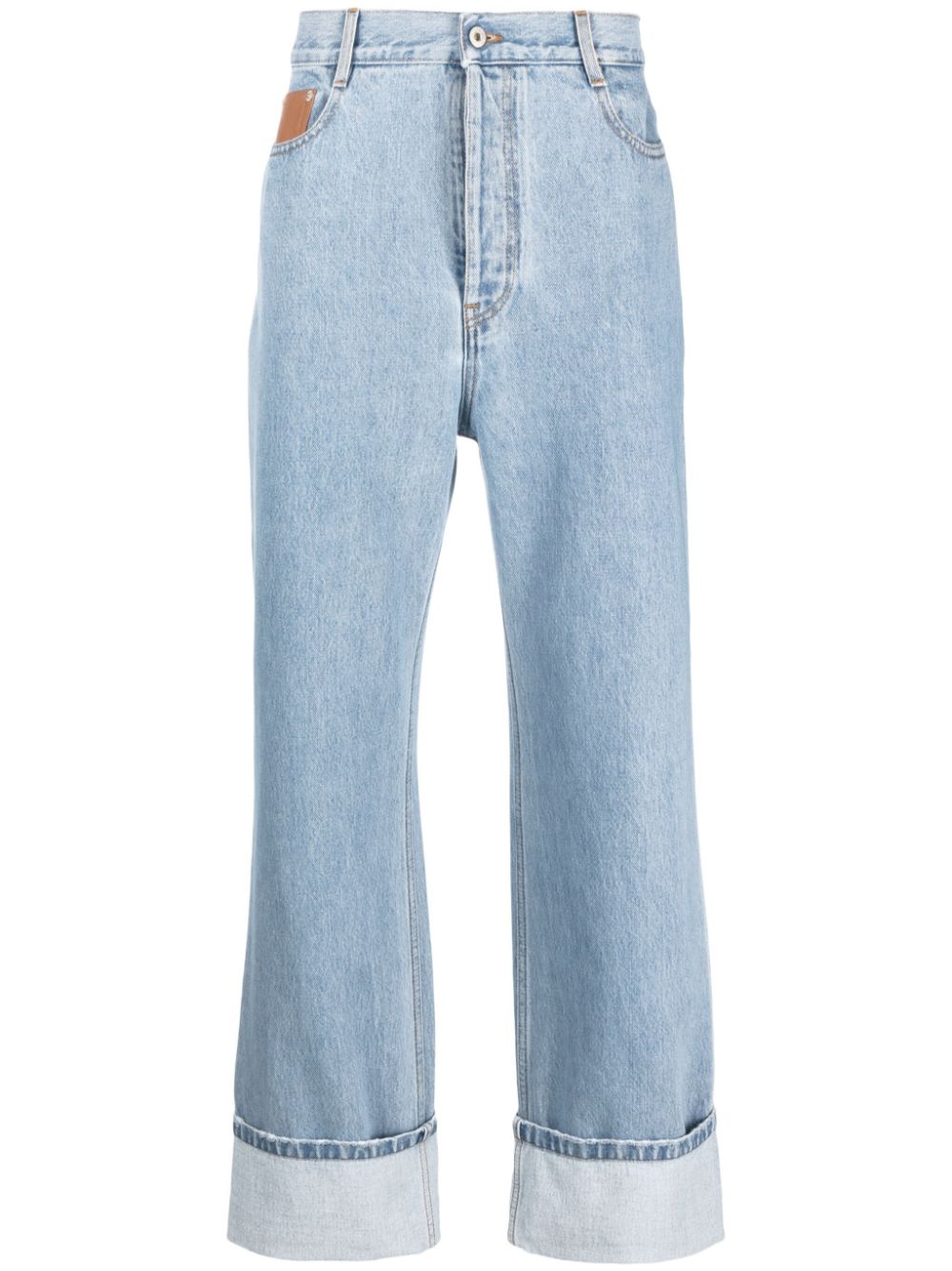 LOEWE mid-rise wide-leg jeans - Blue von LOEWE