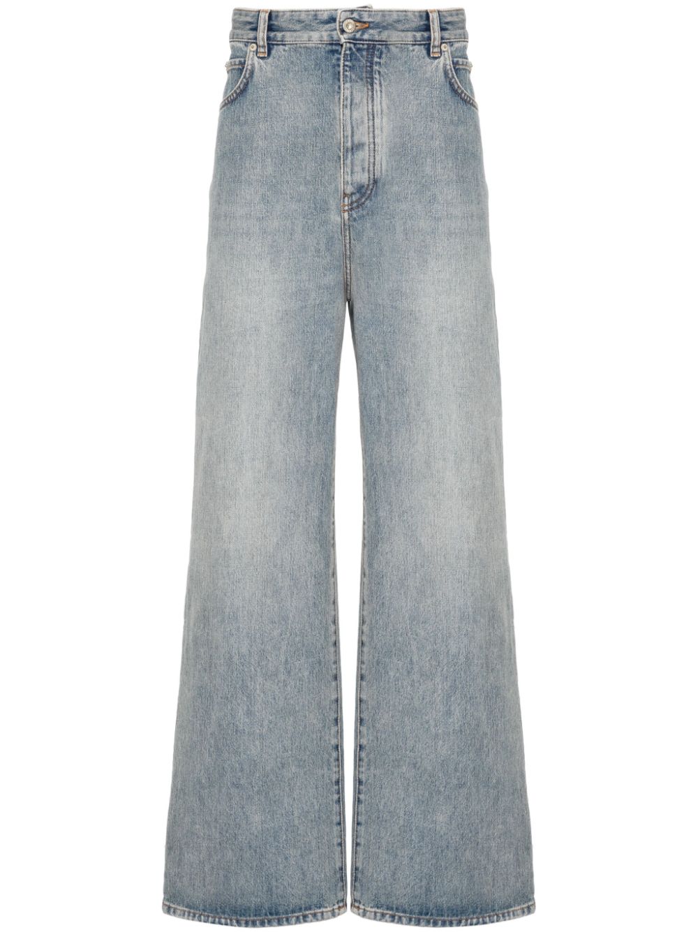 LOEWE mid-rise wide-leg jeans - Blue von LOEWE