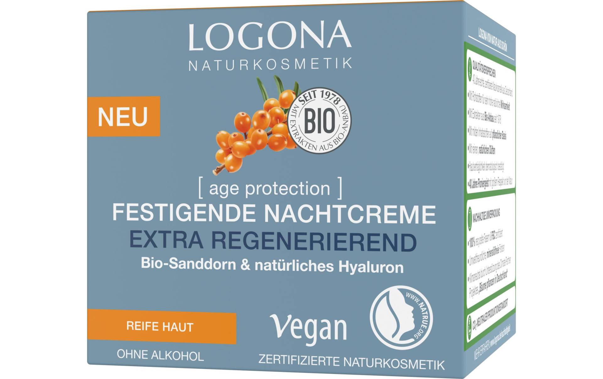 LOGONA Nachtcreme »Age Protection 50« von LOGONA