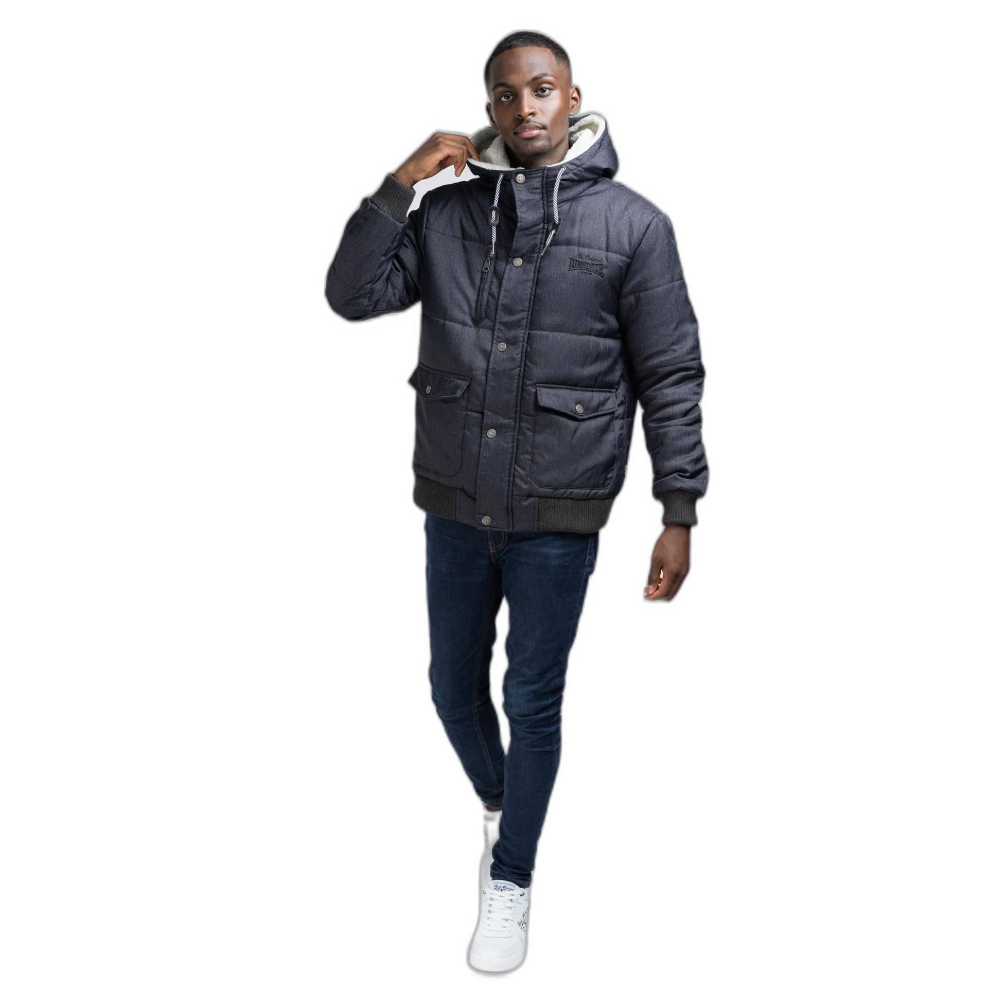 Winter Daunenjacke Fox Hill Herren Anthrazit S von LONSDALE