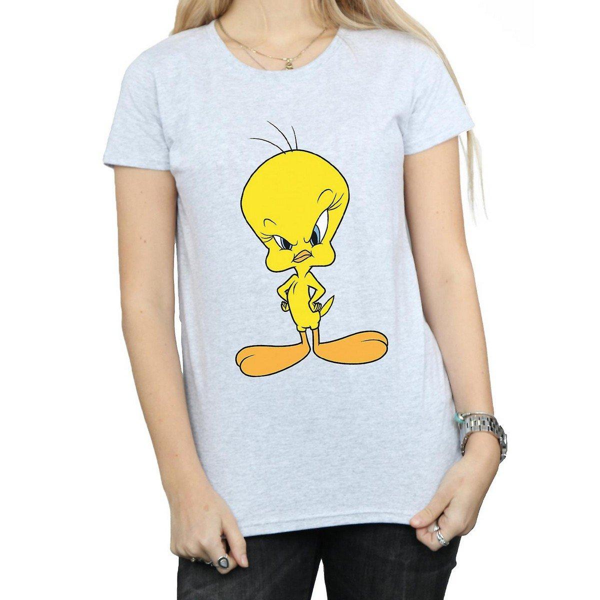 Angry Tshirt Damen Grau S von LOONEY TUNES