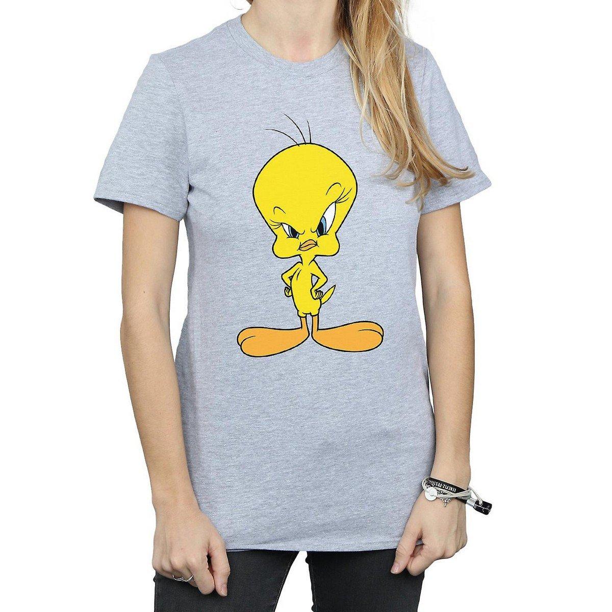 Angry Tshirt Damen Grau XL von LOONEY TUNES