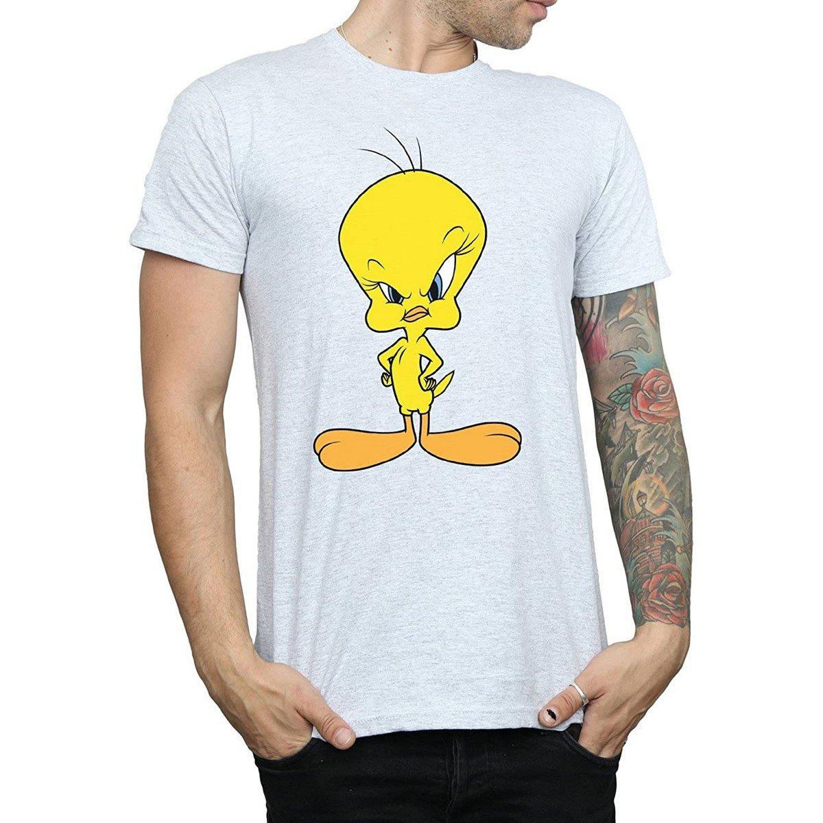 Angry Tshirt Herren Grau L von LOONEY TUNES