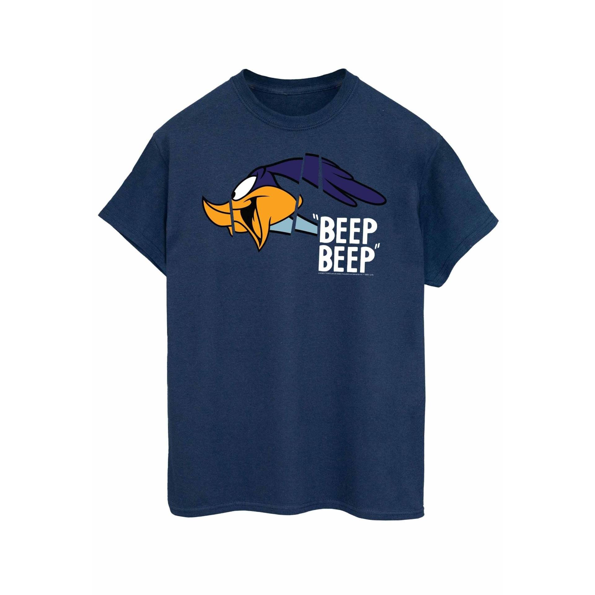 Beep Beep Tshirt Damen Marine XXL von LOONEY TUNES