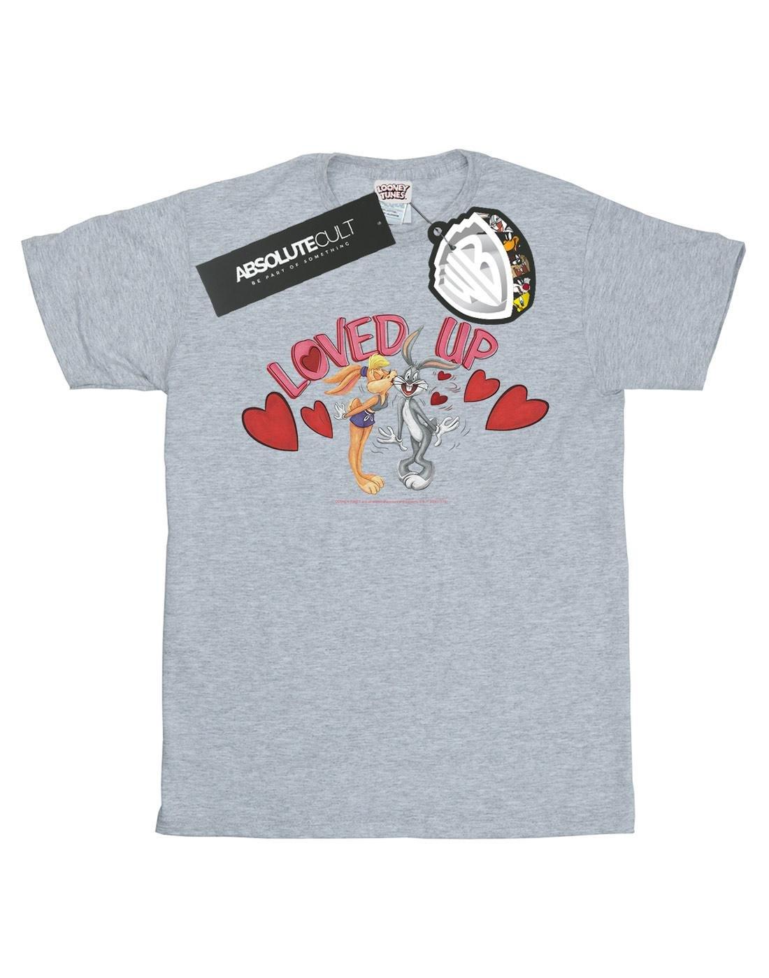 Bugs Bunny And Lola Valentine's Day Loved Up Tshirt Damen Grau L von LOONEY TUNES