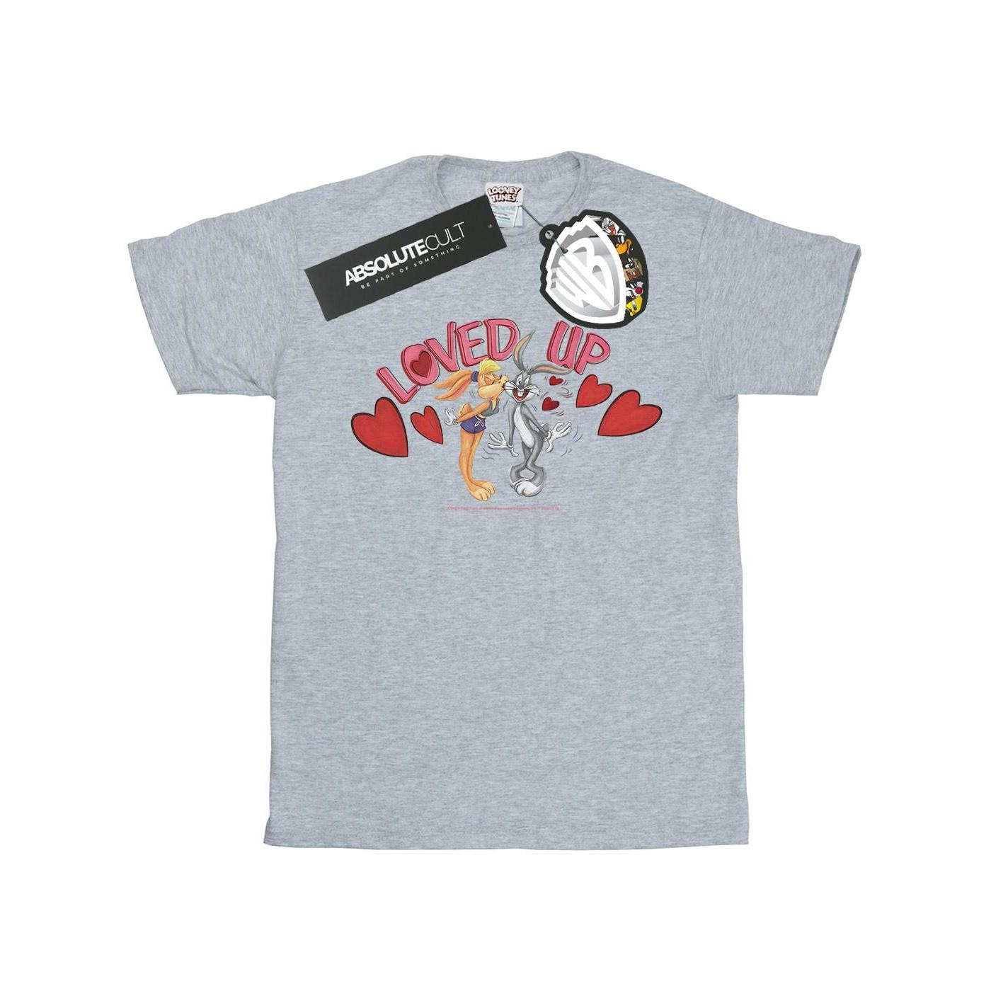 Bugs Bunny And Lola Valentine's Day Loved Up Tshirt Damen Grau XL von LOONEY TUNES