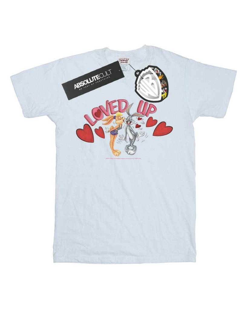 Bugs Bunny And Lola Valentine's Day Loved Up Tshirt Damen Weiss XL von LOONEY TUNES