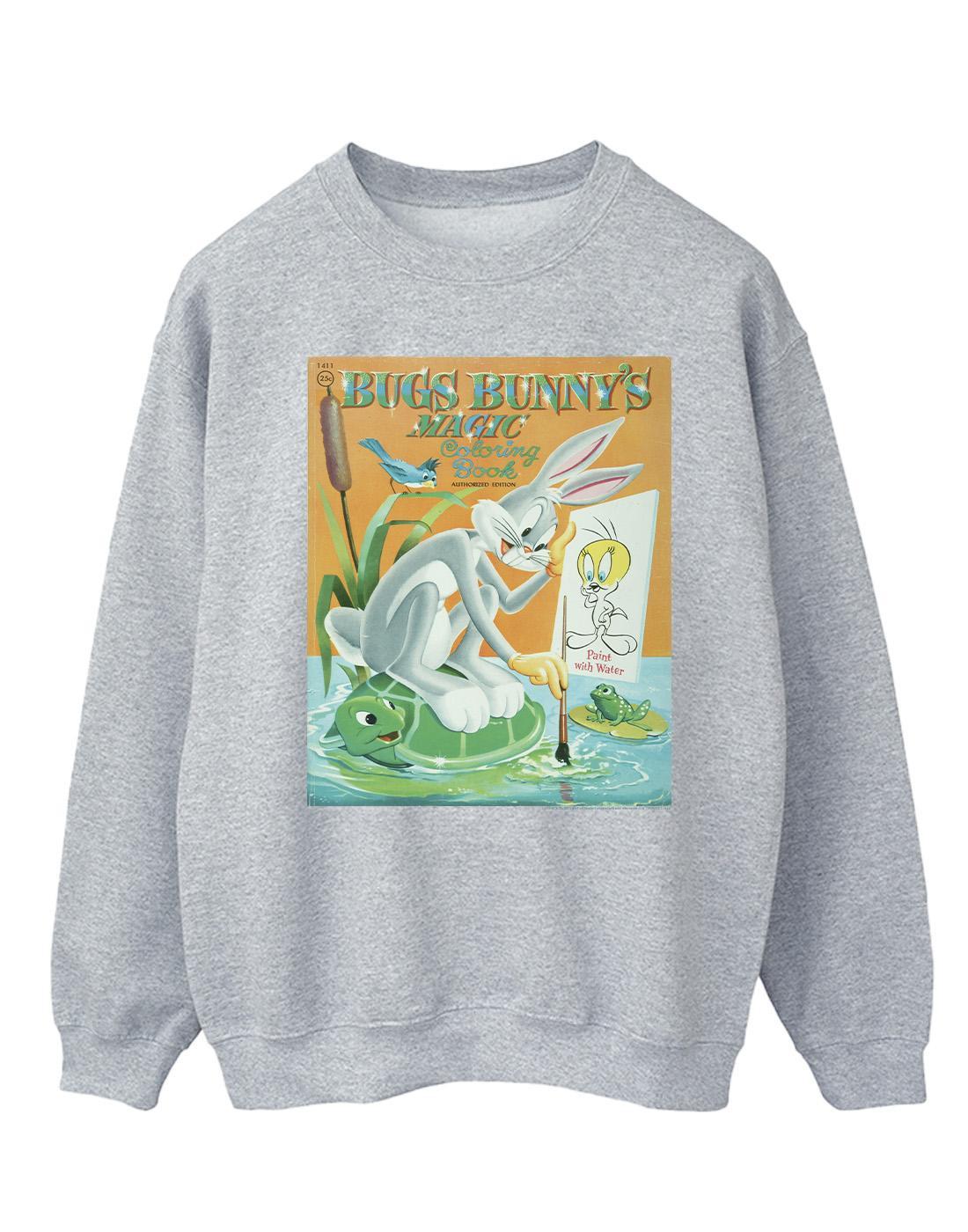 Bugs Bunny Colouring Book Sweatshirt Herren Grau 3XL von LOONEY TUNES