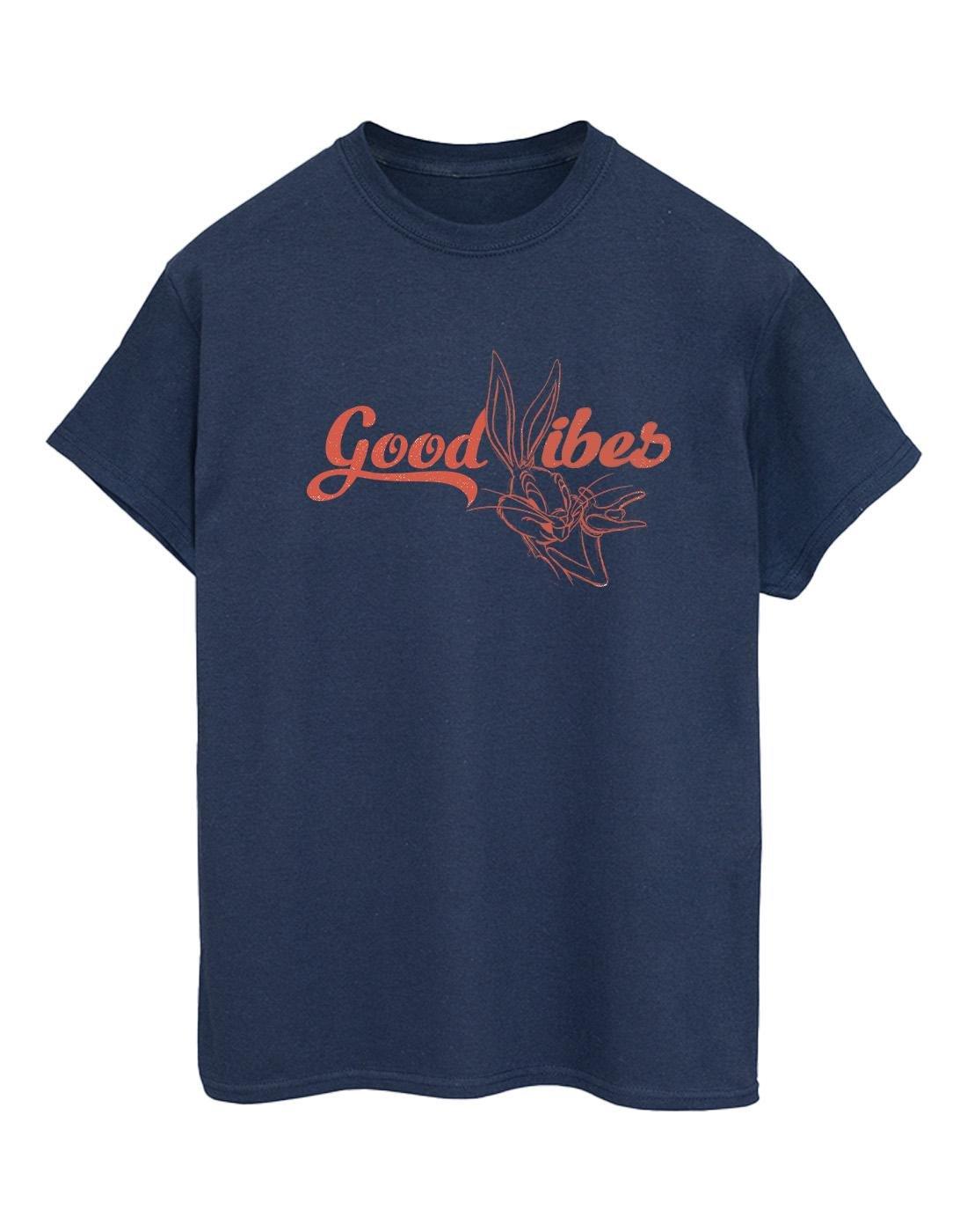 Bugs Bunny Good Vibes Tshirt Damen Marine L von LOONEY TUNES