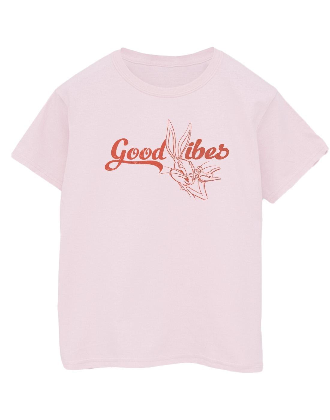 Bugs Bunny Good Vibes Tshirt Damen Pink M von LOONEY TUNES