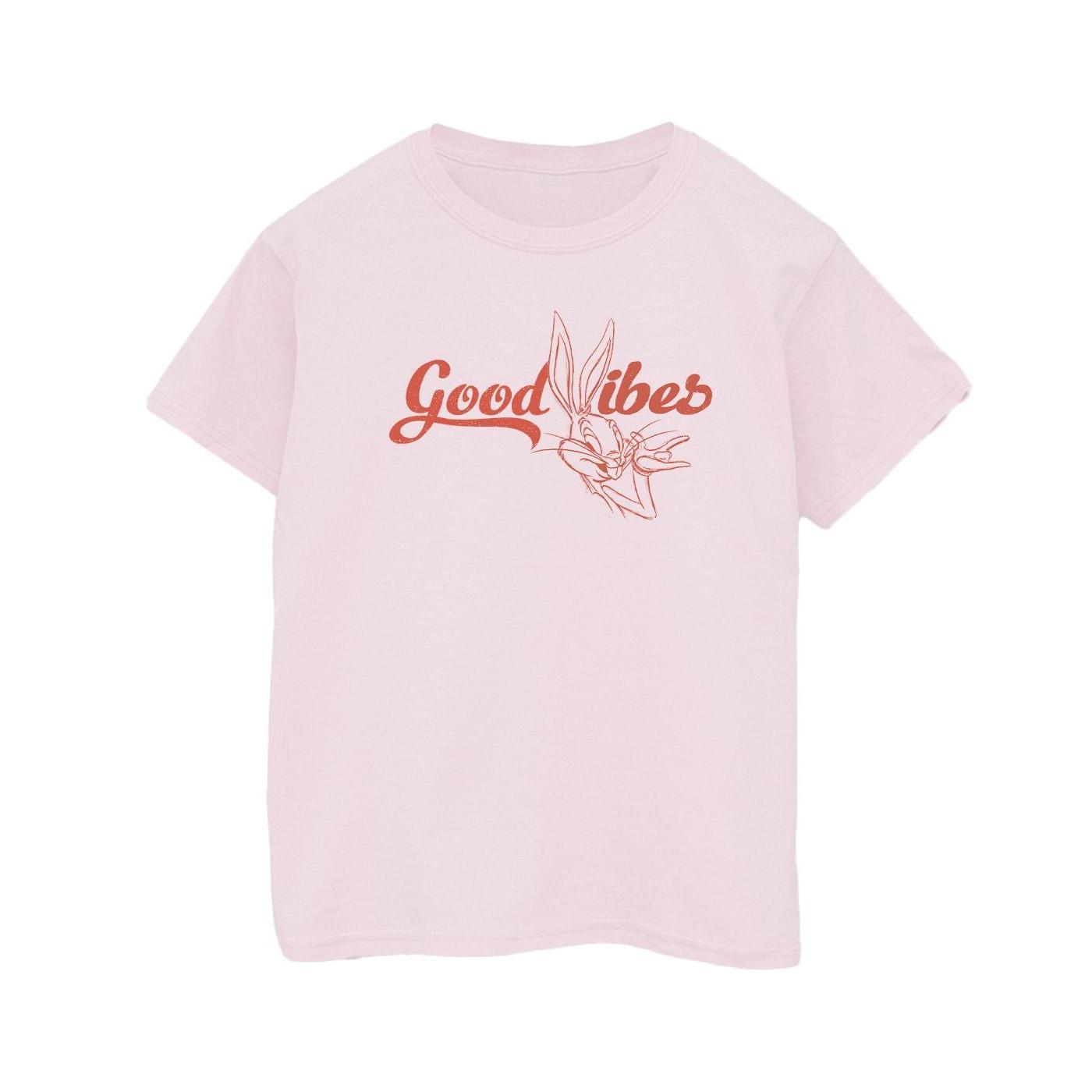 Bugs Bunny Good Vibes Tshirt Damen Pink XXL von LOONEY TUNES