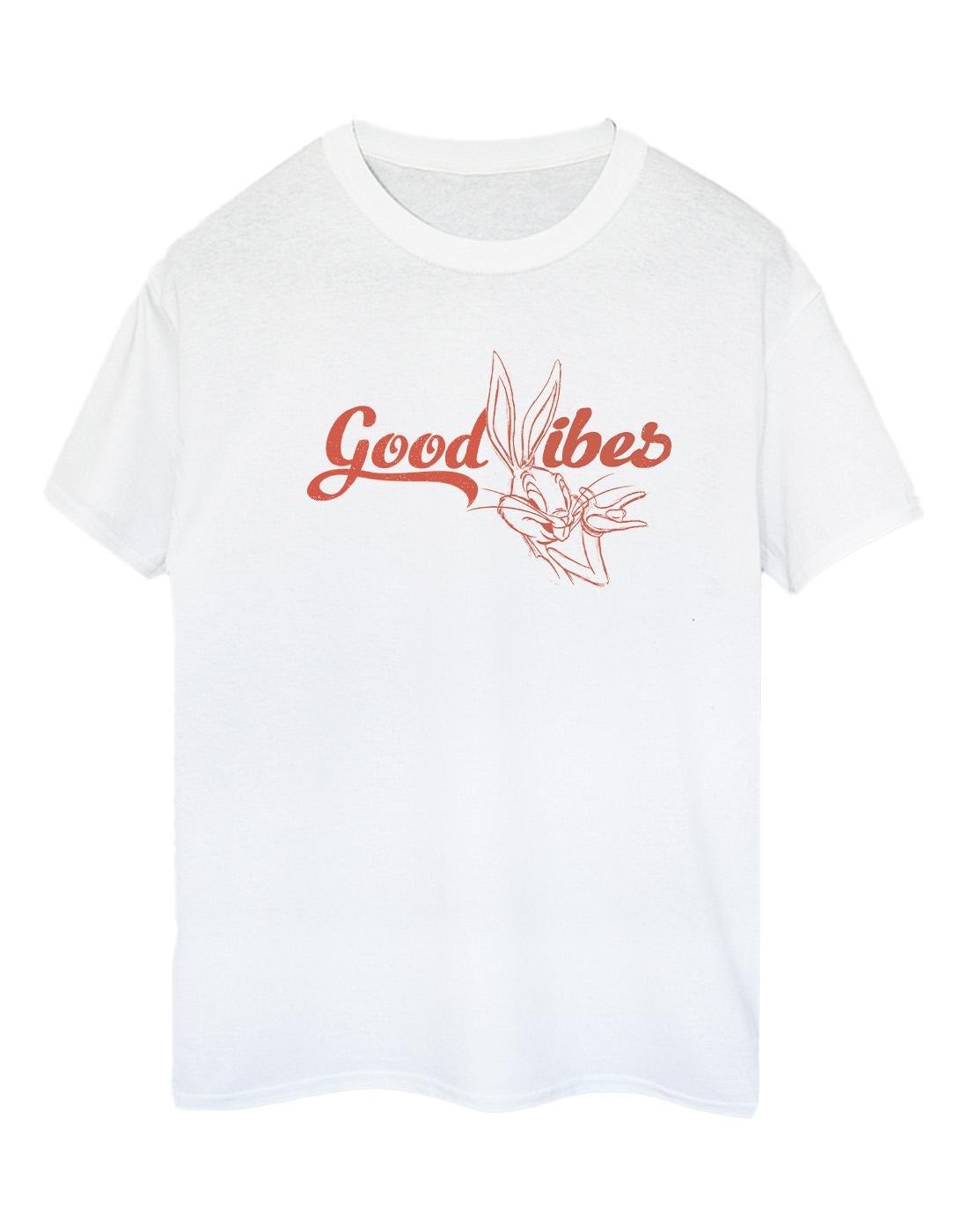 Bugs Bunny Good Vibes Tshirt Damen Weiss XL von LOONEY TUNES