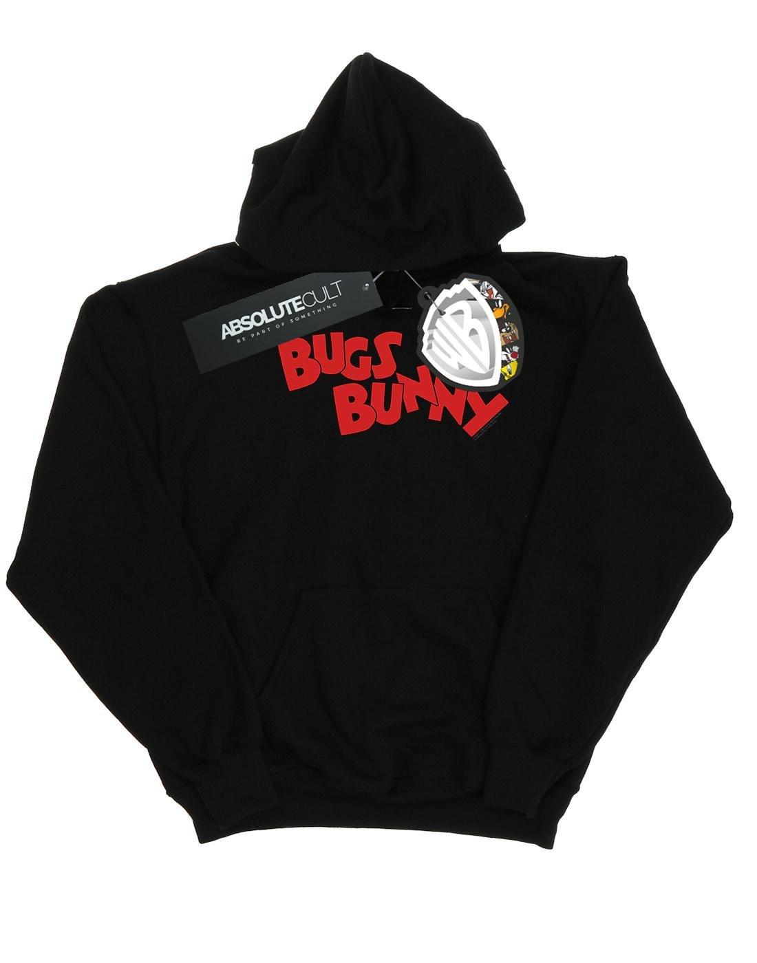 Bugs Bunny Name Kapuzenpullover Unisex Schwarz 116 von LOONEY TUNES