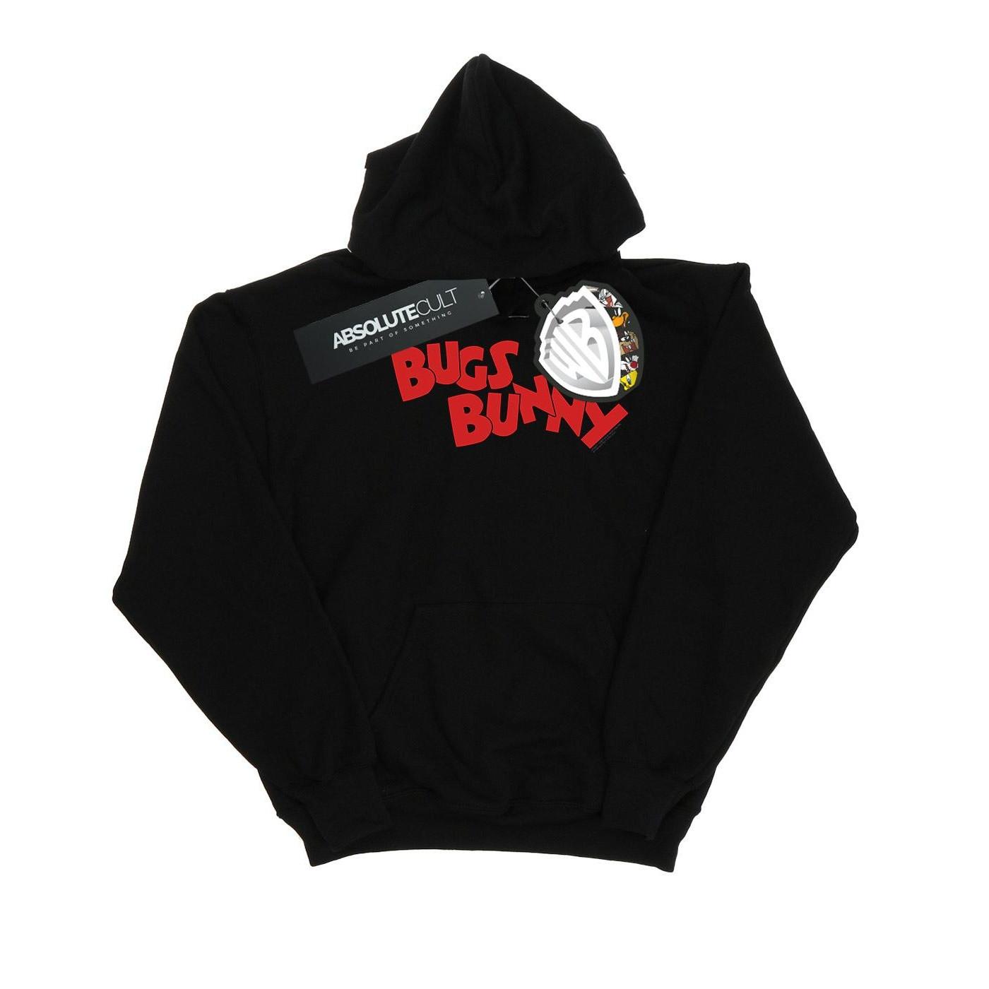 Bugs Bunny Name Kapuzenpullover Unisex Schwarz 128 von LOONEY TUNES