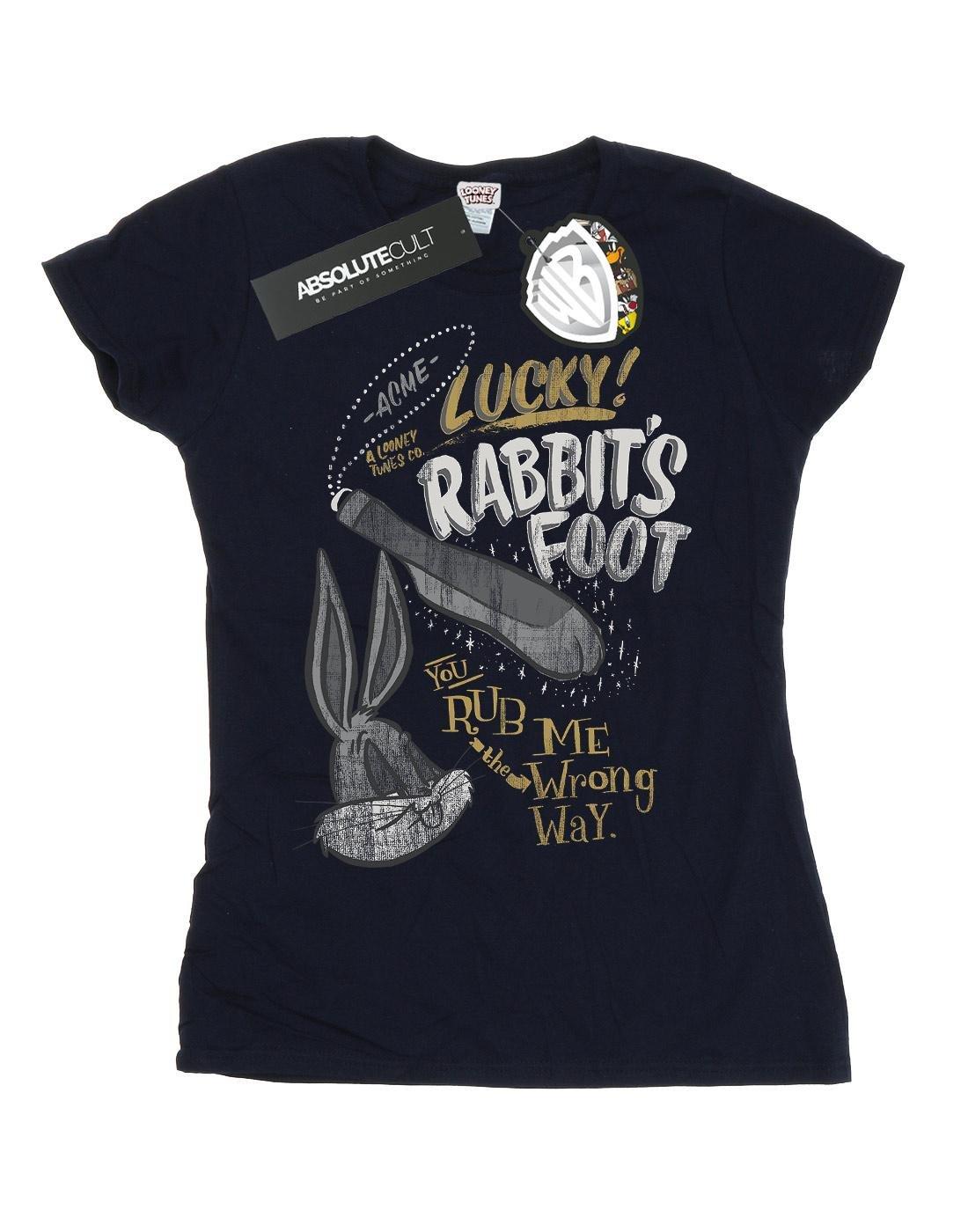 Bugs Bunny Rub Me The Wrong Way Tshirt Damen Marine S von LOONEY TUNES