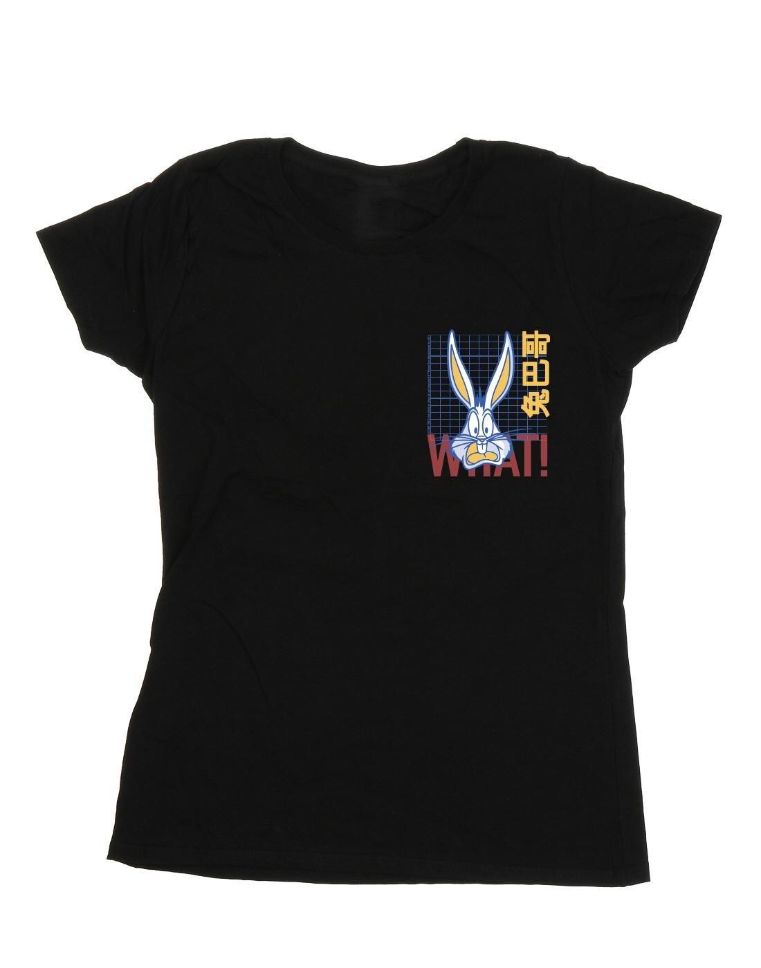 Bugs Bunny What Tshirt Damen Schwarz M von LOONEY TUNES