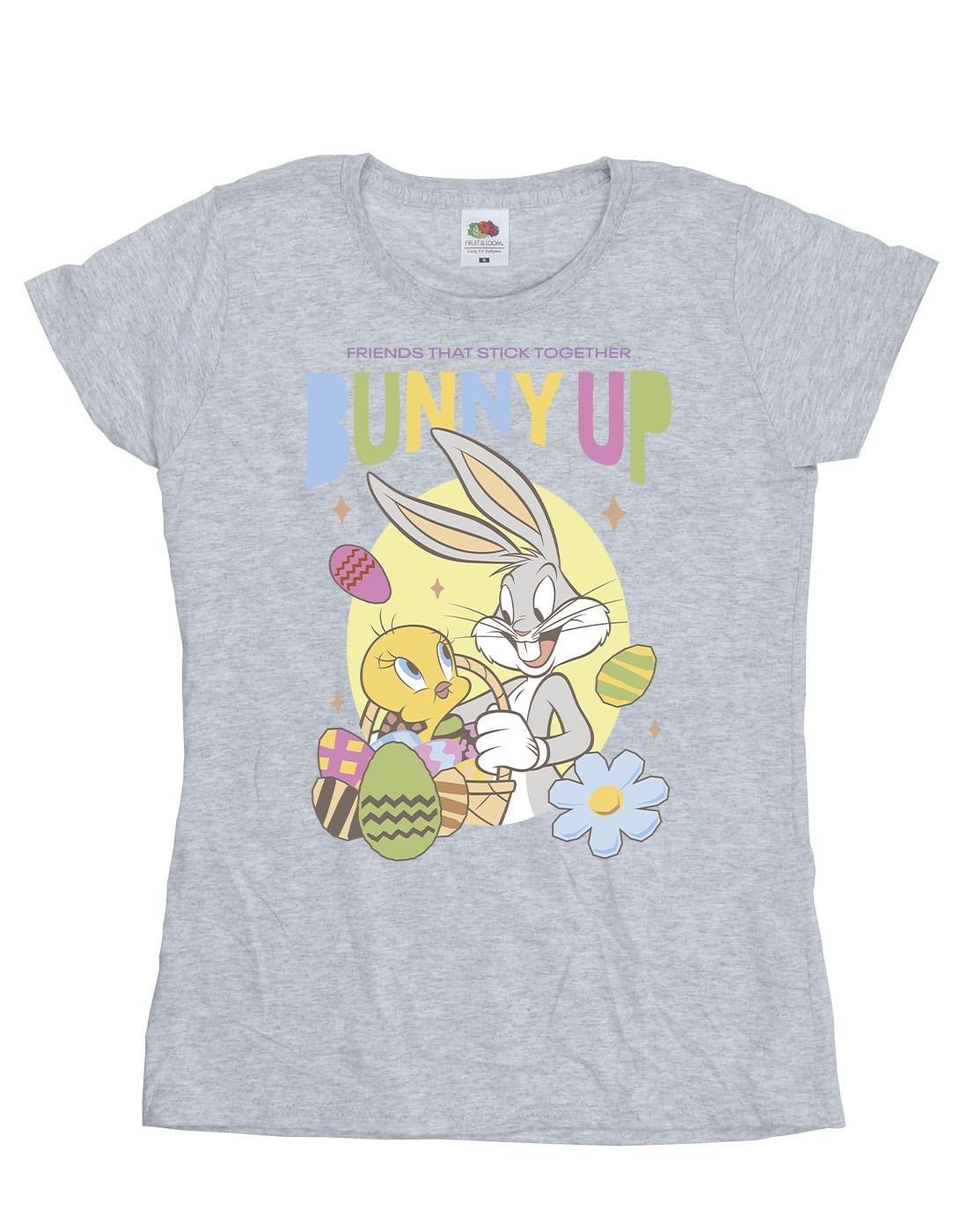 Bunny Up Tshirt Damen Grau XXL von LOONEY TUNES