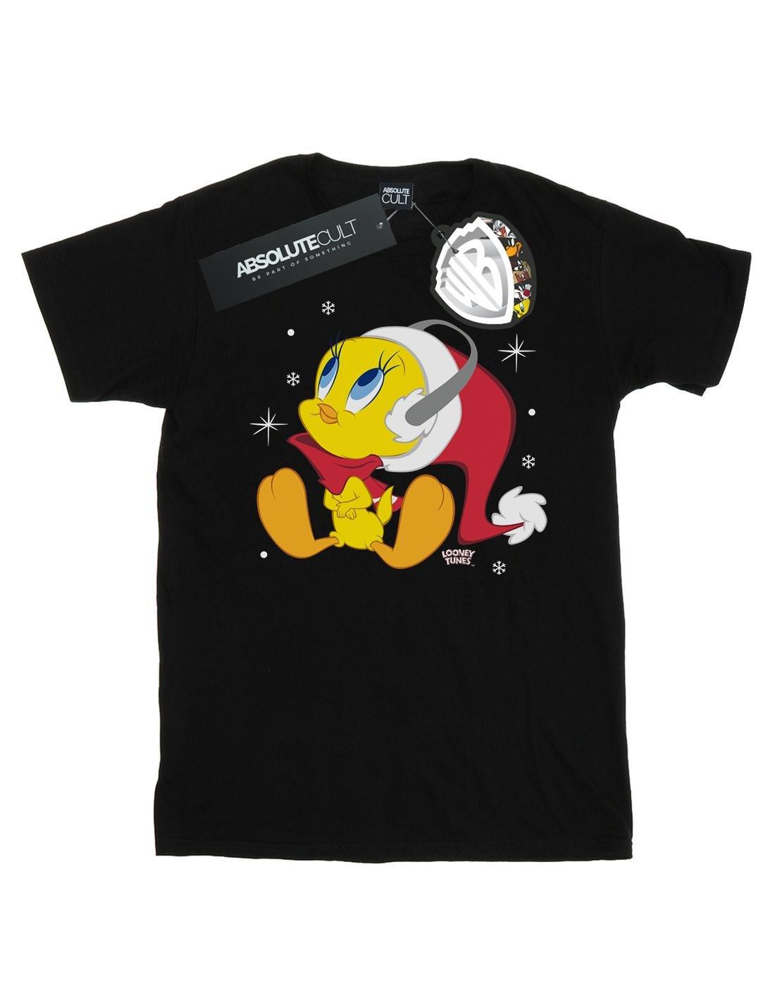 Christmas Tweety Tshirt Damen Schwarz XXL von LOONEY TUNES