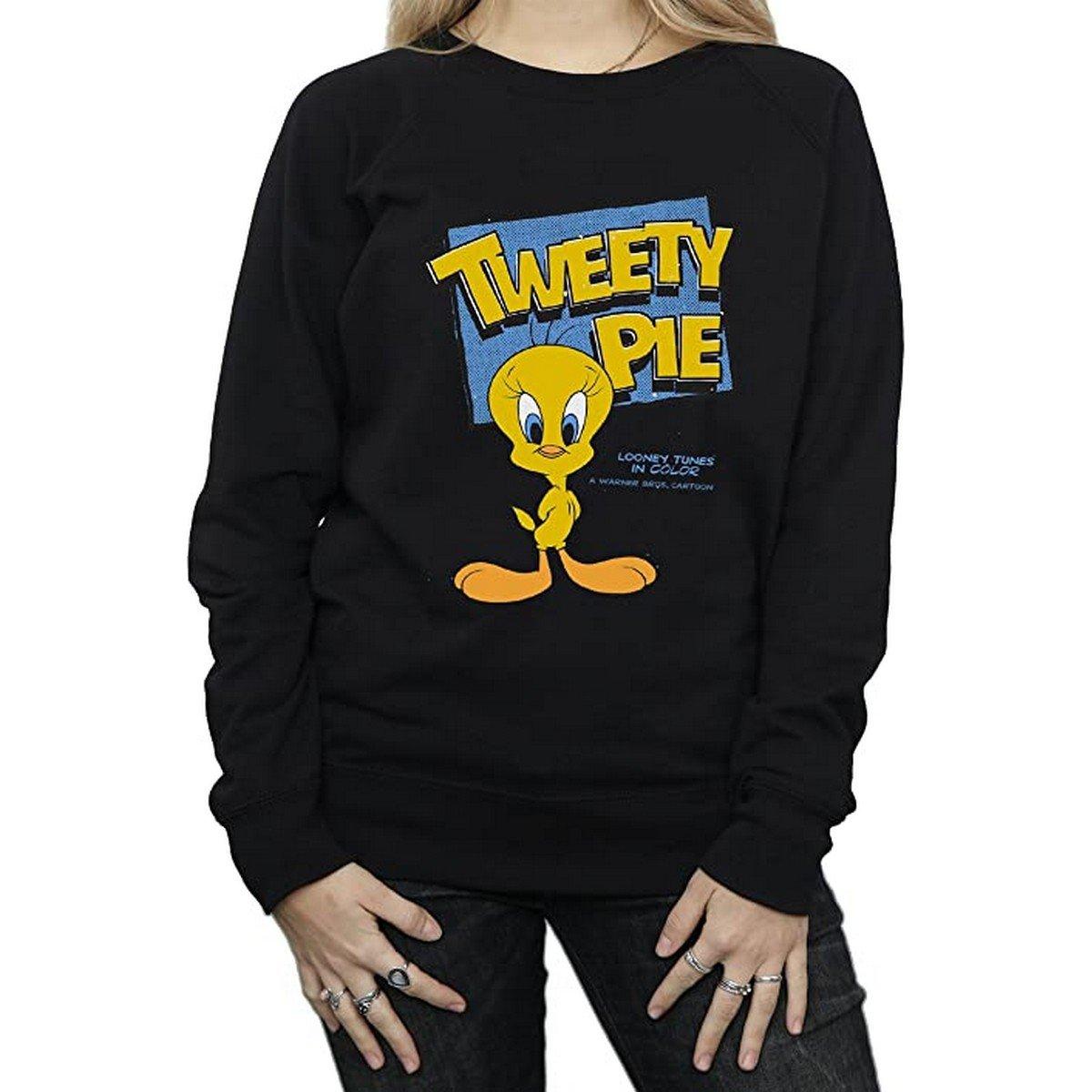 Classic Sweatshirt Damen Schwarz XL von LOONEY TUNES