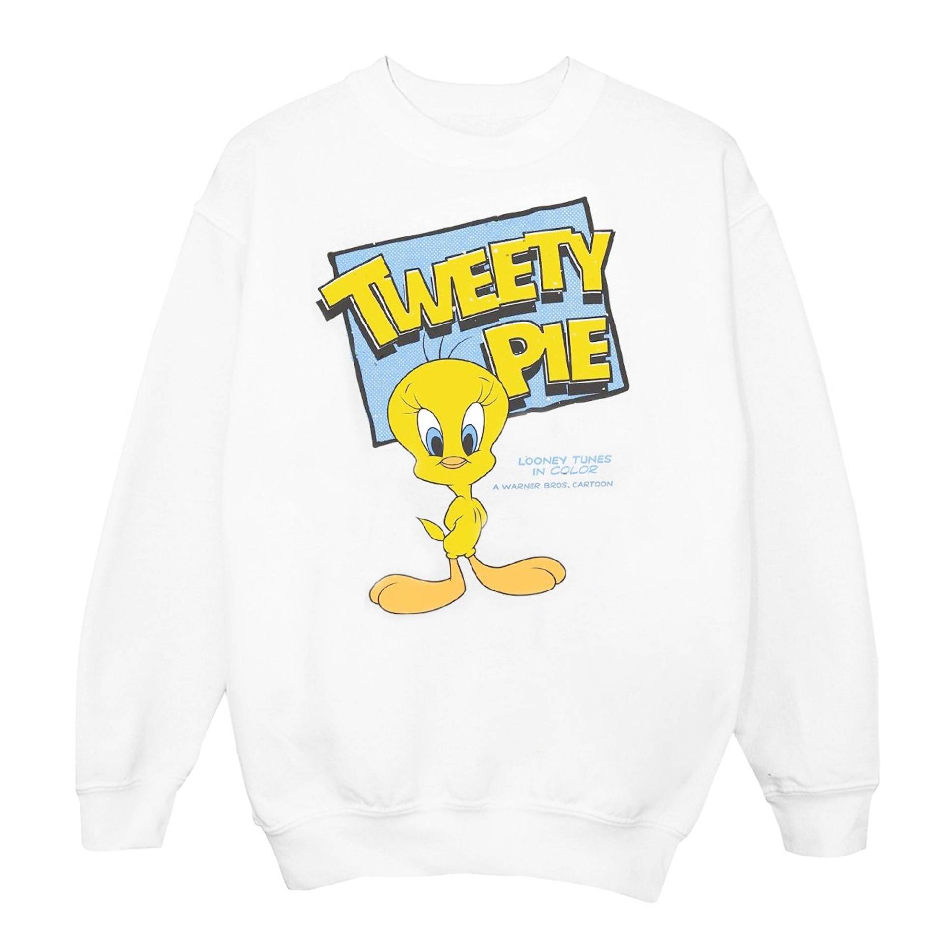 Classic Sweatshirt Unisex Weiss 116 von LOONEY TUNES