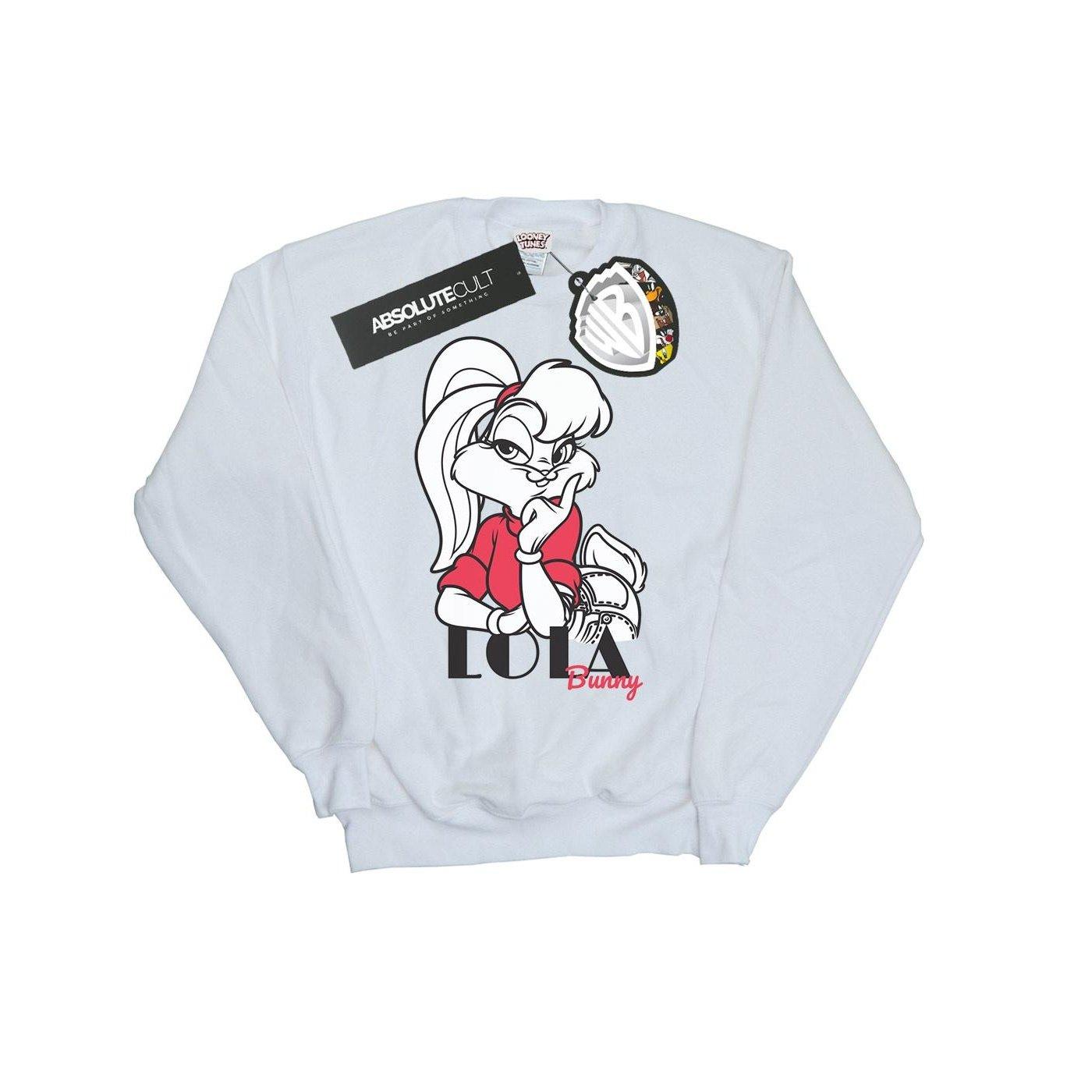 Classic Sweatshirt Unisex Weiss 128 von LOONEY TUNES