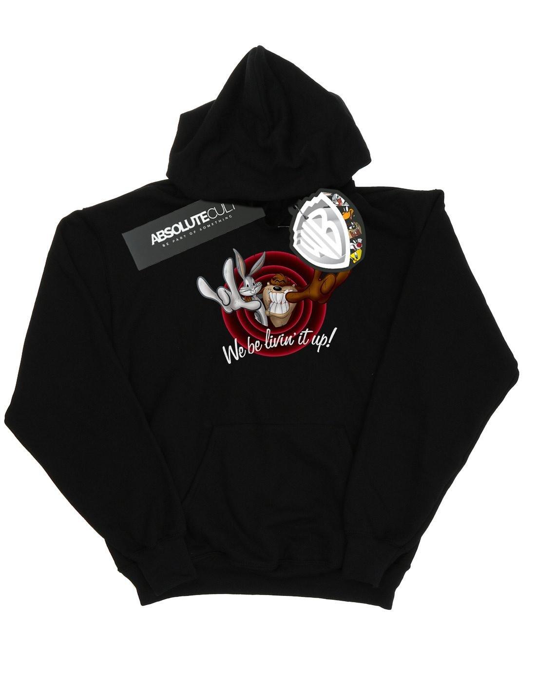 Livin' It Up Kapuzenpullover Jungen Schwarz 128 von LOONEY TUNES