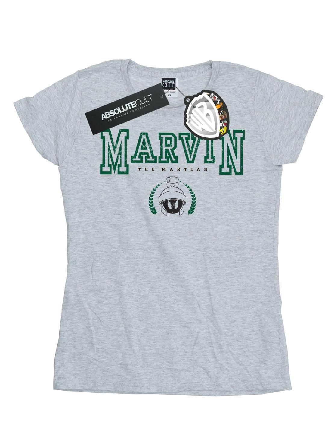 Marvin The Martian Tshirt Damen Grau L von LOONEY TUNES