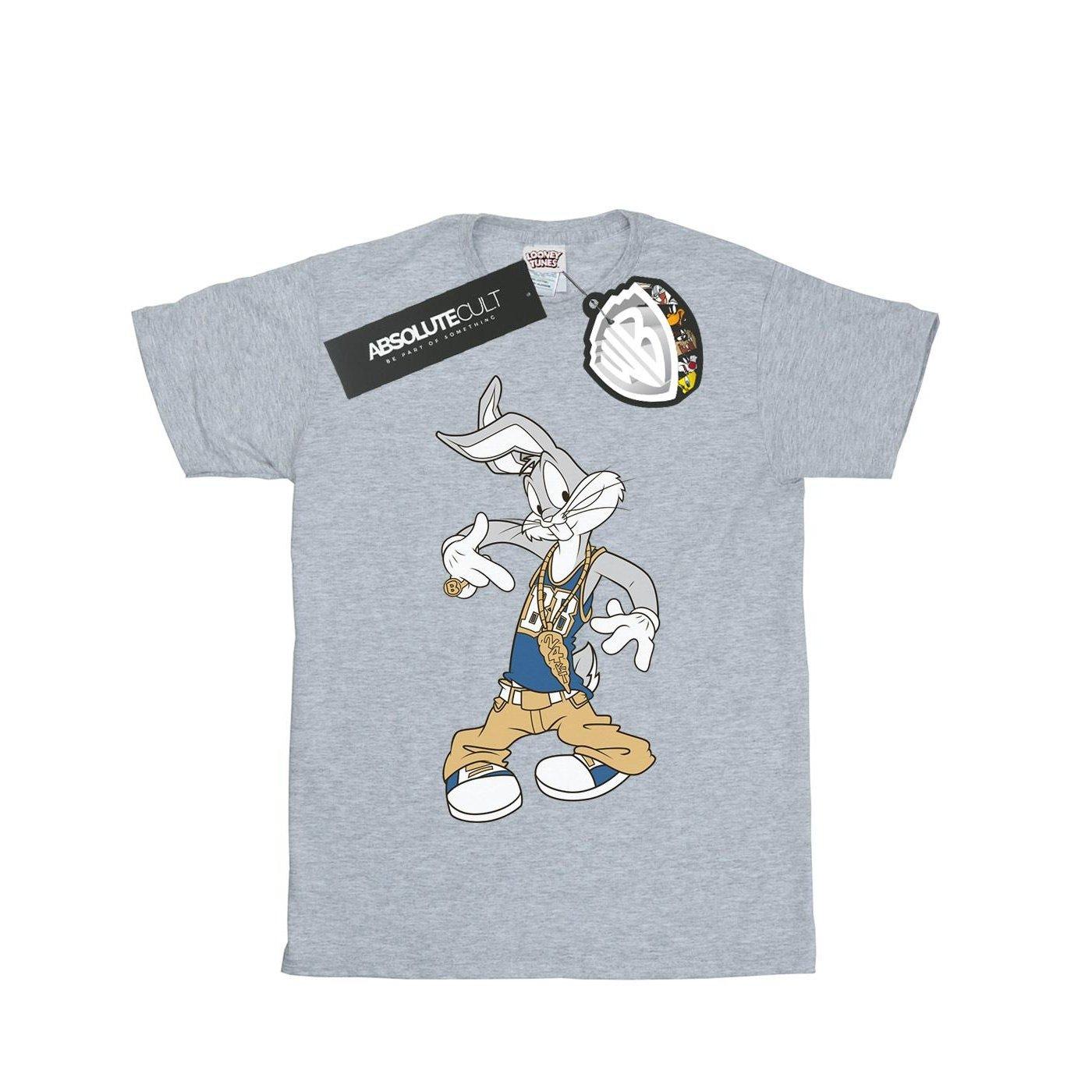 Rapper Tshirt Damen Grau L von LOONEY TUNES