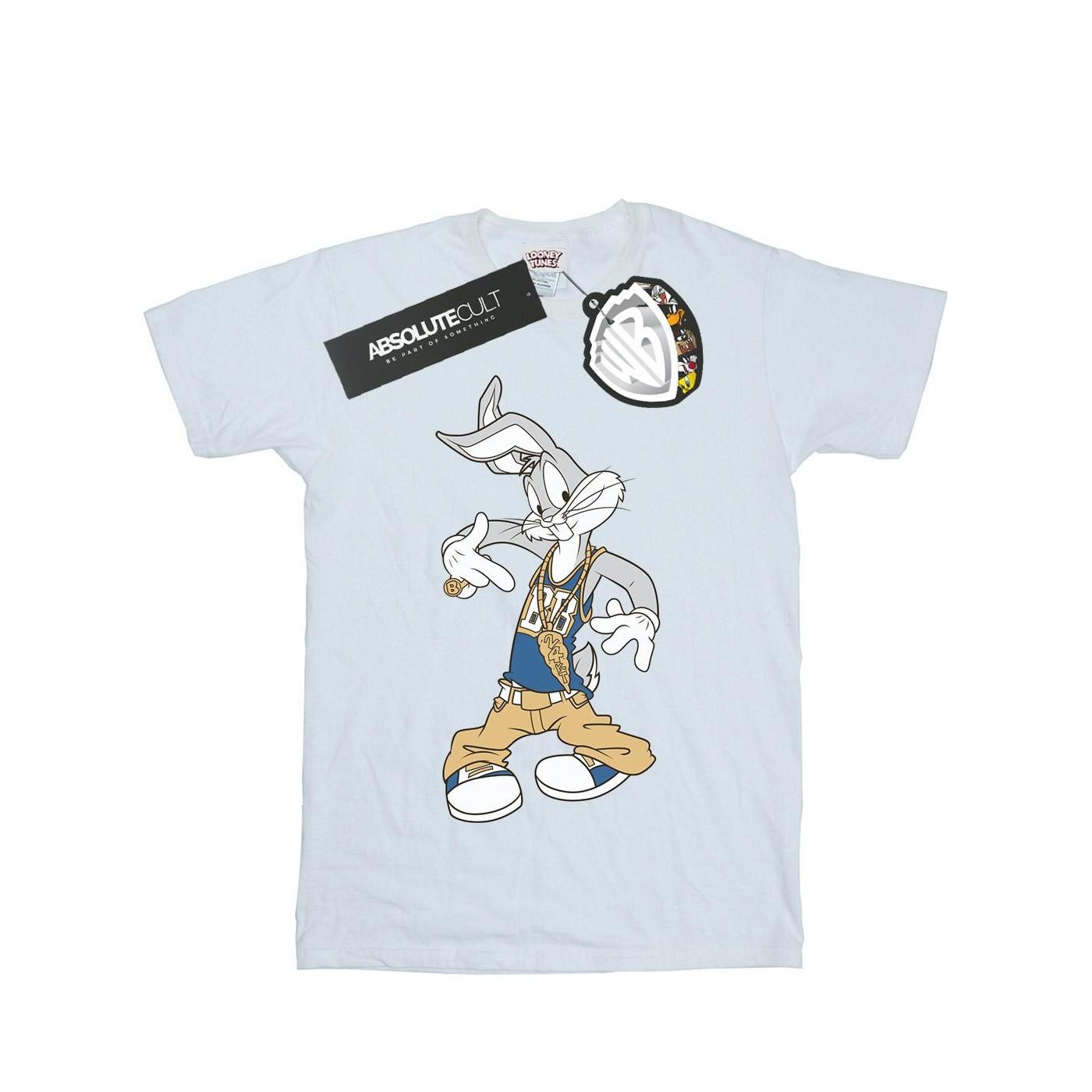 Rapper Tshirt Damen Weiss S von LOONEY TUNES