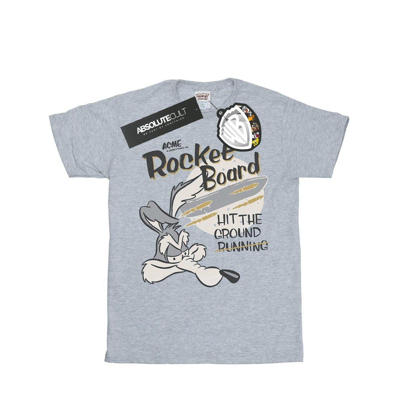 Rocket Board Tshirt Damen Grau XXL von LOONEY TUNES