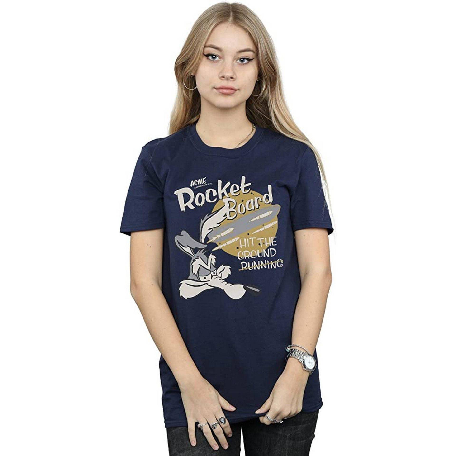 Rocket Board Tshirt Damen Marine L von LOONEY TUNES