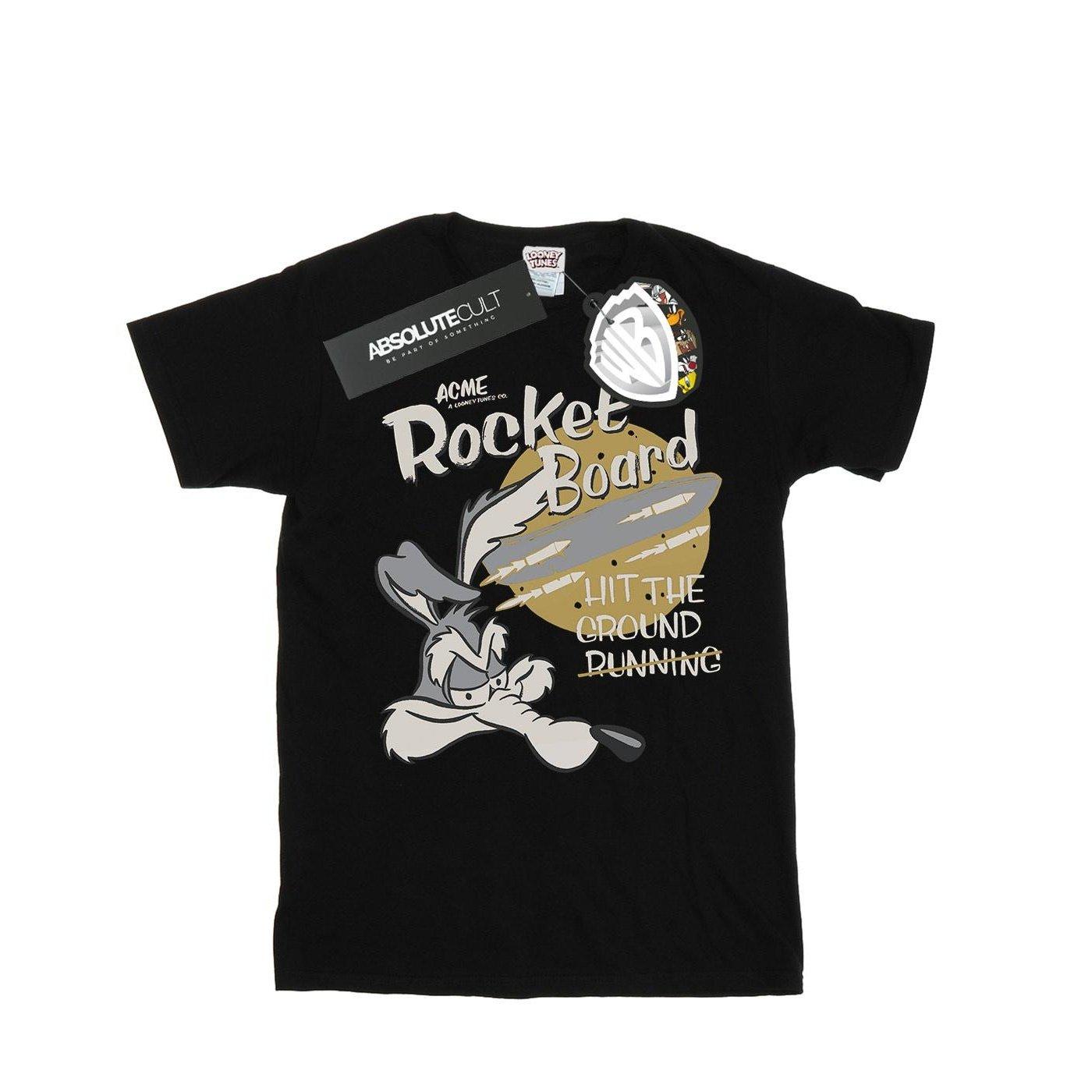 Rocket Board Tshirt Damen Schwarz S von LOONEY TUNES