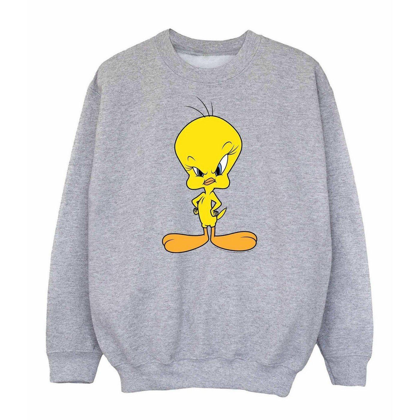 Sweatshirt Mädchen Grau 116 von LOONEY TUNES