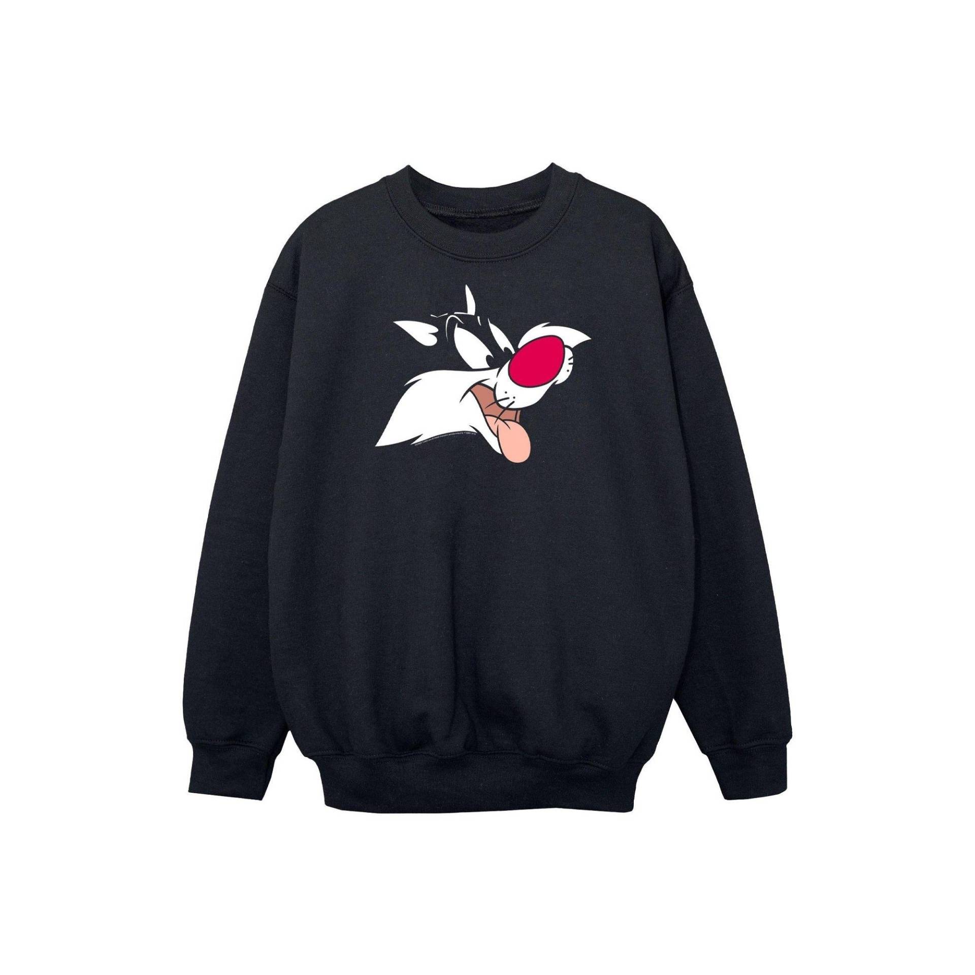 Sweatshirt Mädchen Schwarz 128 von LOONEY TUNES