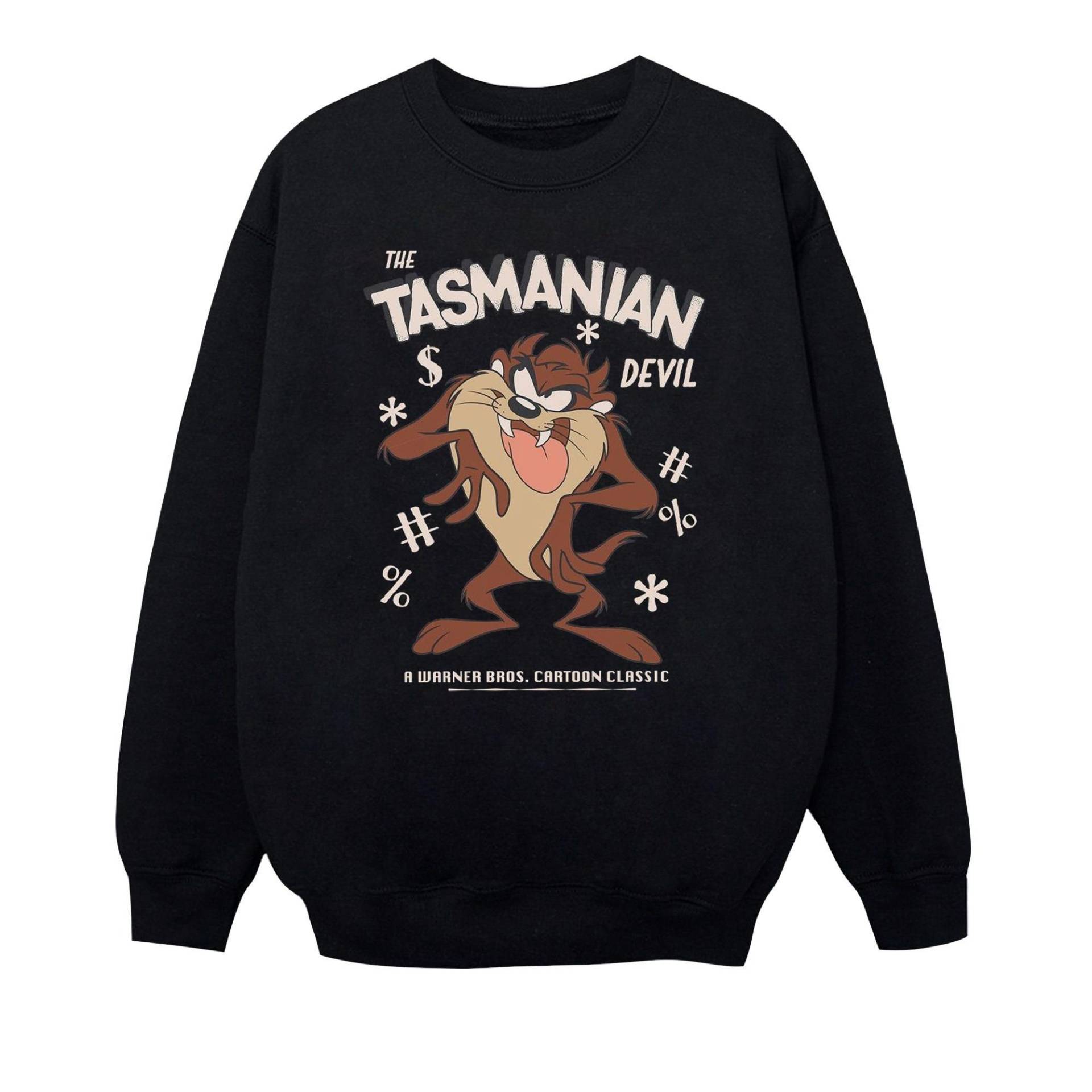 Sweatshirt Unisex Schwarz 128 von LOONEY TUNES