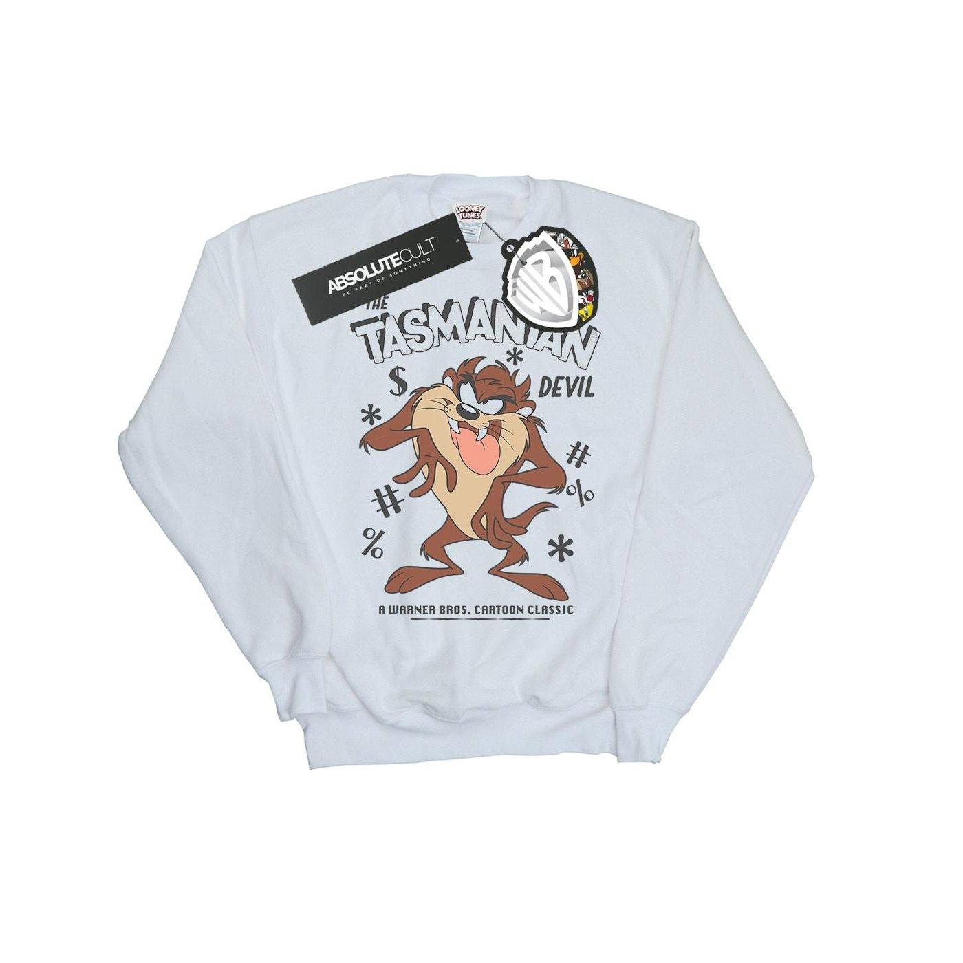 Sweatshirt Unisex Weiss 116 von LOONEY TUNES