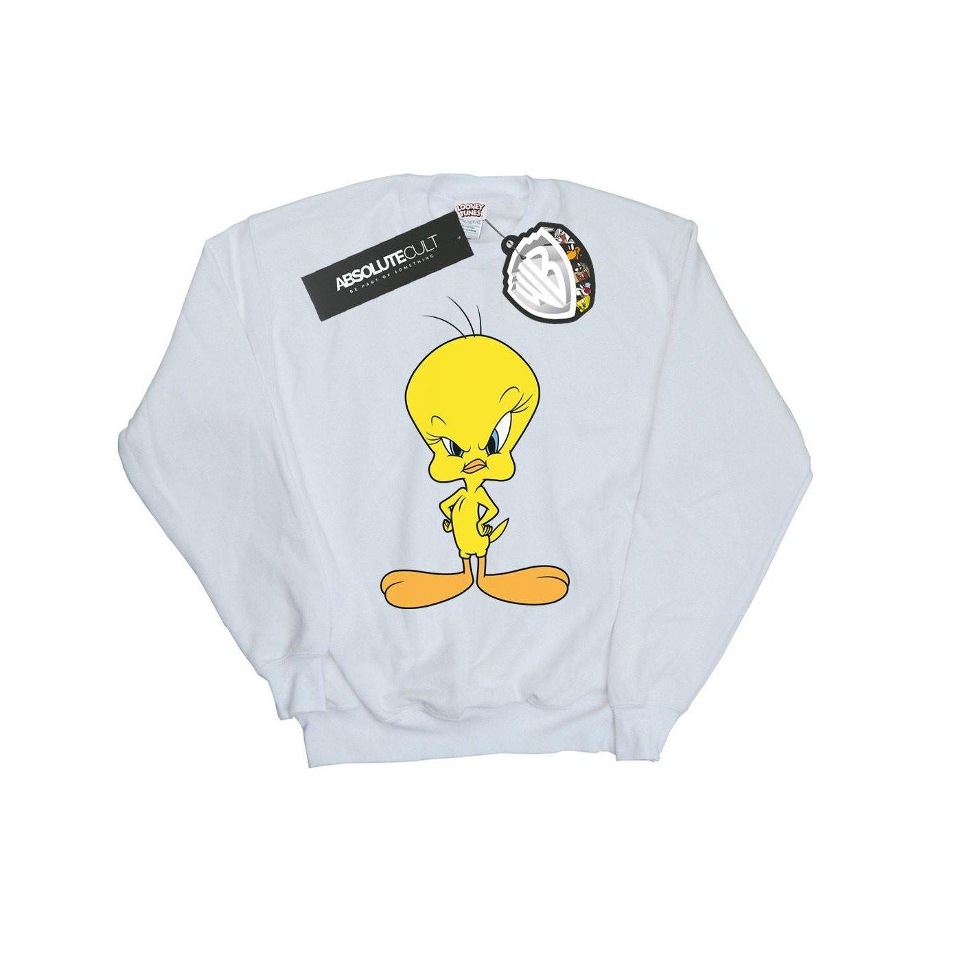 Sweatshirt Unisex Weiss 128 von LOONEY TUNES