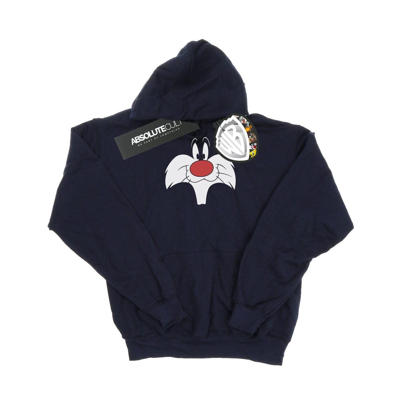 Sylvester Big Face Kapuzenpullover Mädchen Marine 116 von LOONEY TUNES