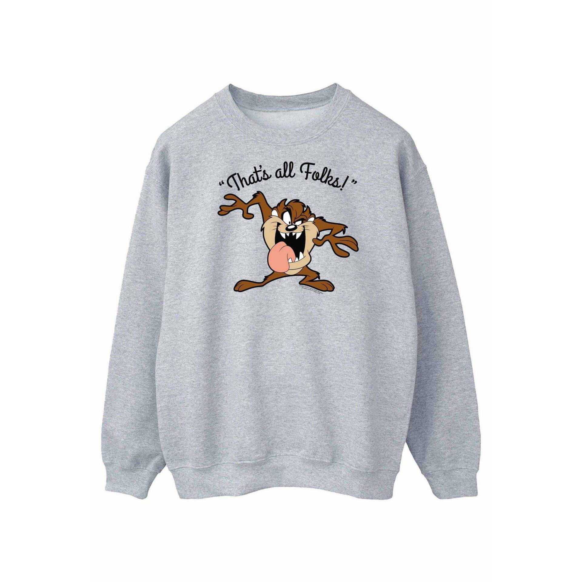 That's All Folks Sweatshirt Herren Grau XL von LOONEY TUNES