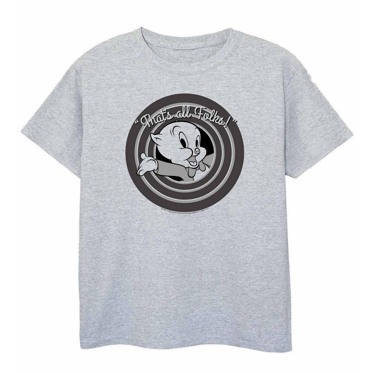 That's All Folks Tshirt Jungen Grau 140/146 von LOONEY TUNES