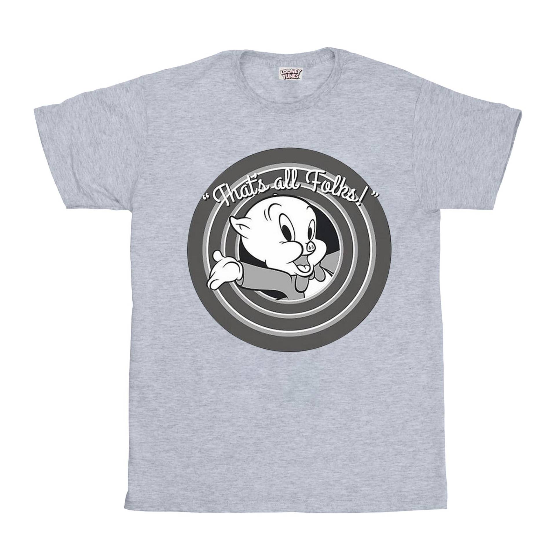 That's All Folks Tshirt Unisex Grau 116 von LOONEY TUNES